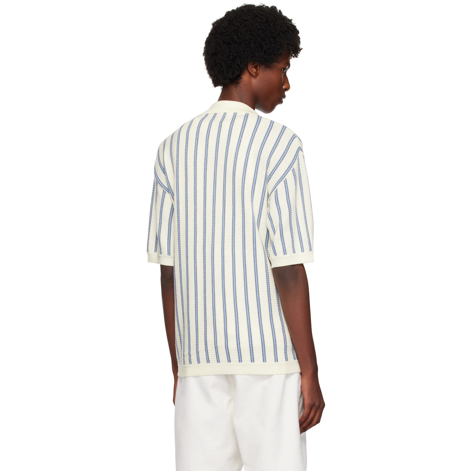  King & Tuckfield White Camp Collar Shirt 