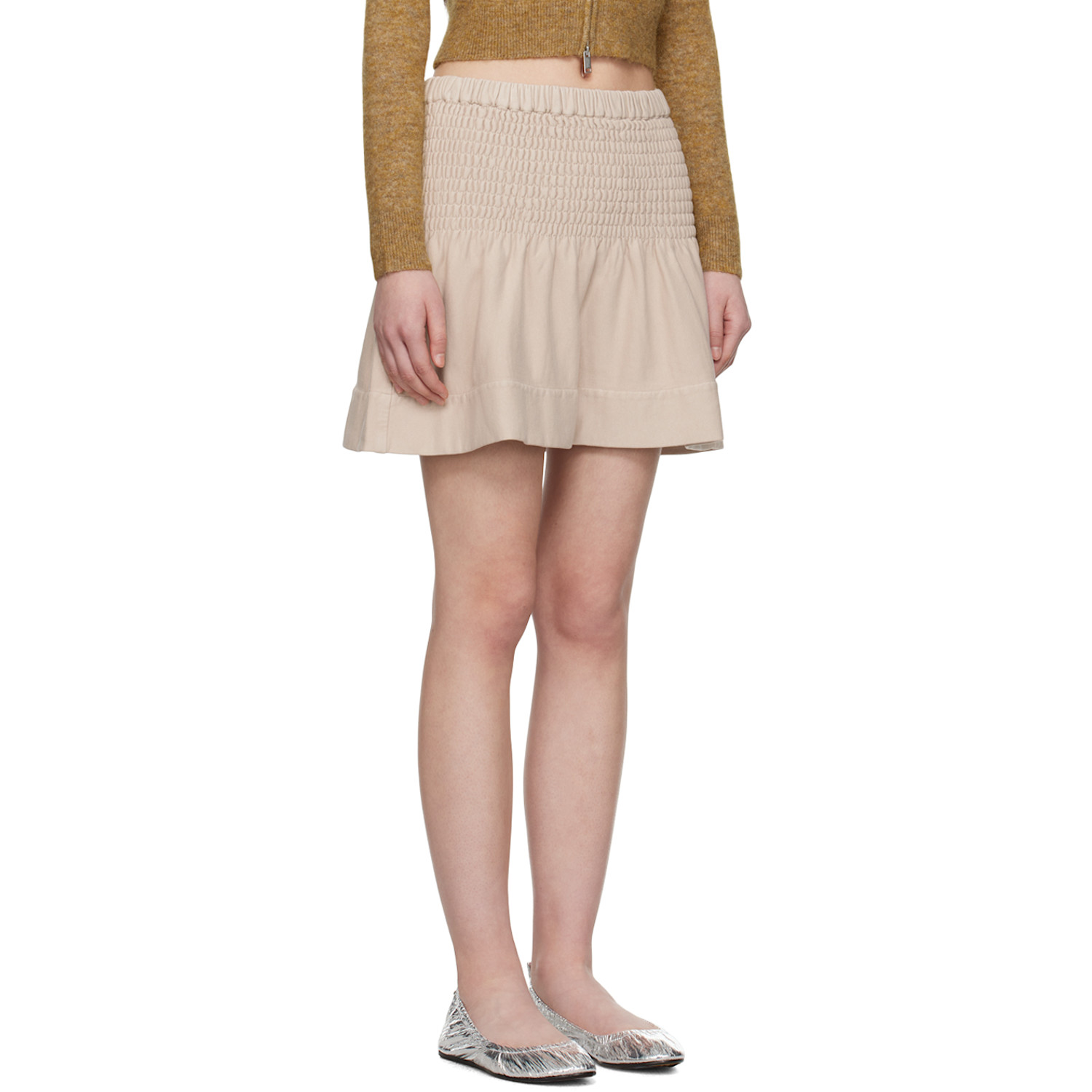  Isabel Marant Etoile Beige Pacifica Miniskirt 