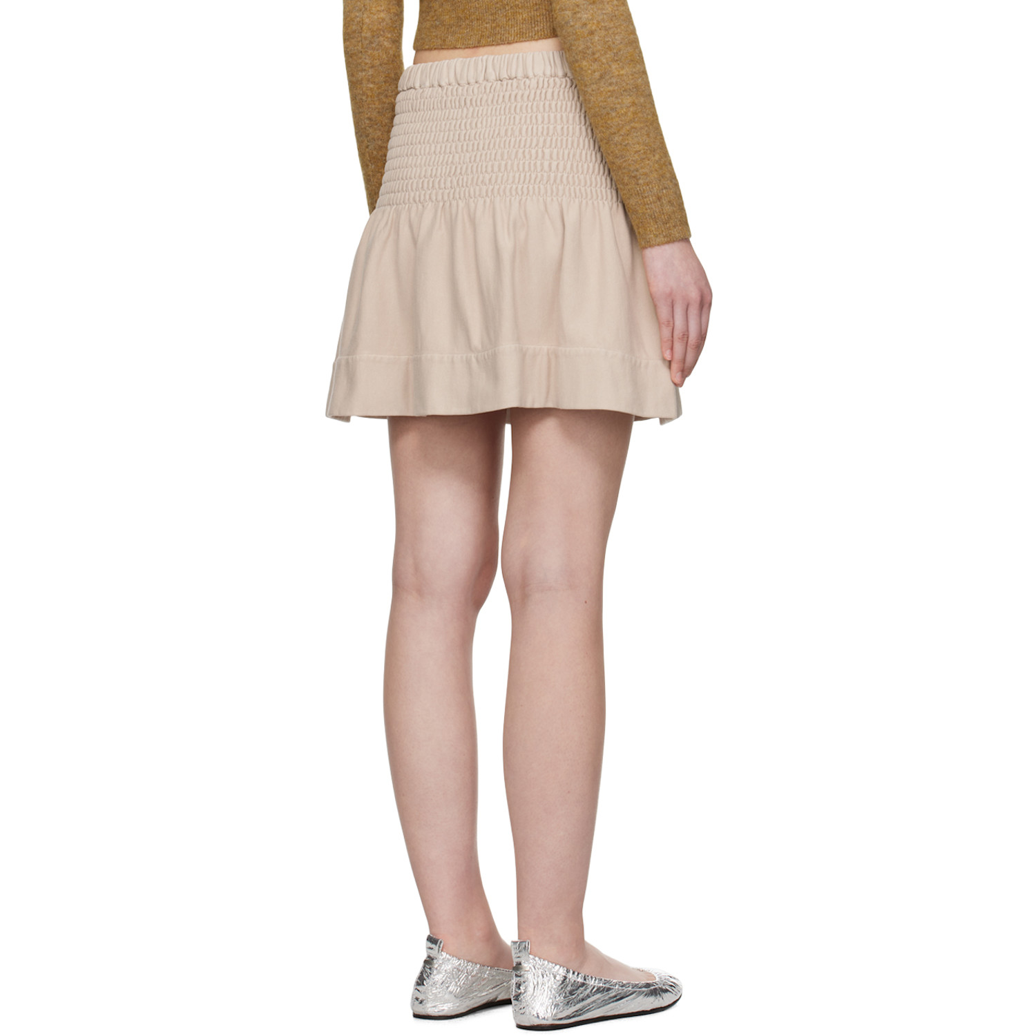  Isabel Marant Etoile Beige Pacifica Miniskirt 