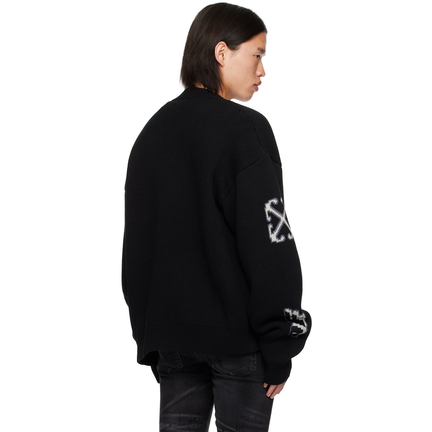  Off-white Black Varsity Cardigan 