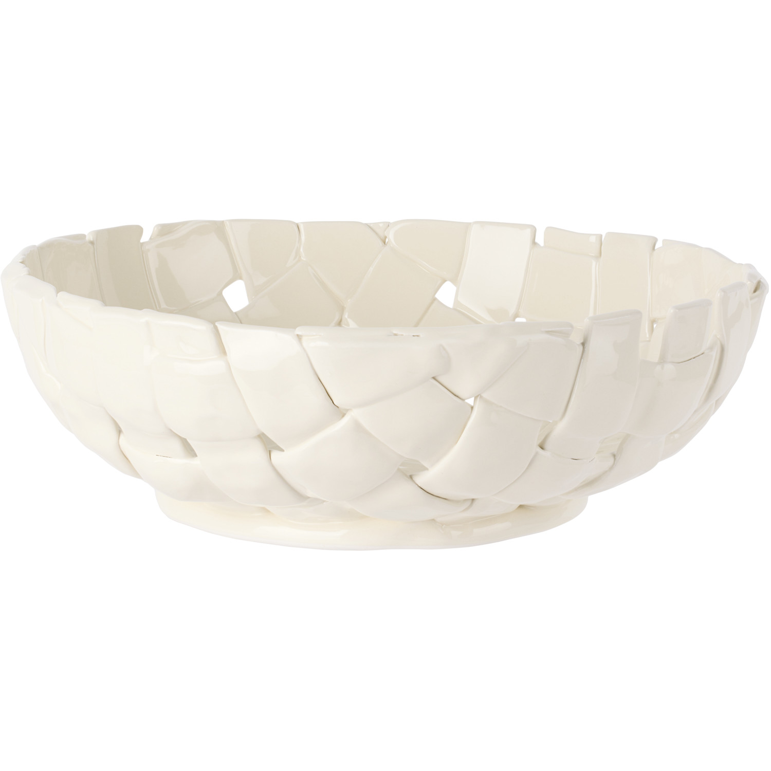  Ferm Living Off-white Plait Bowl 