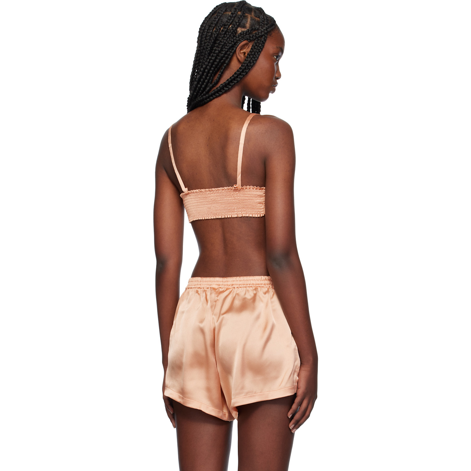  Palm Angels Pink Monogram Balconette Bra 