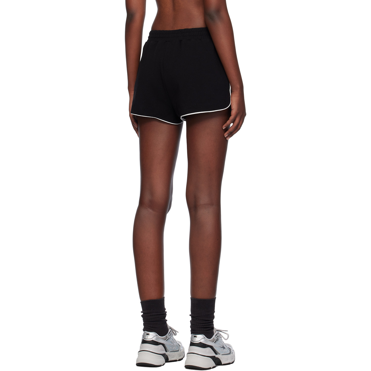  Palm Angels Black & Off-white Monogram Boxer Shorts 