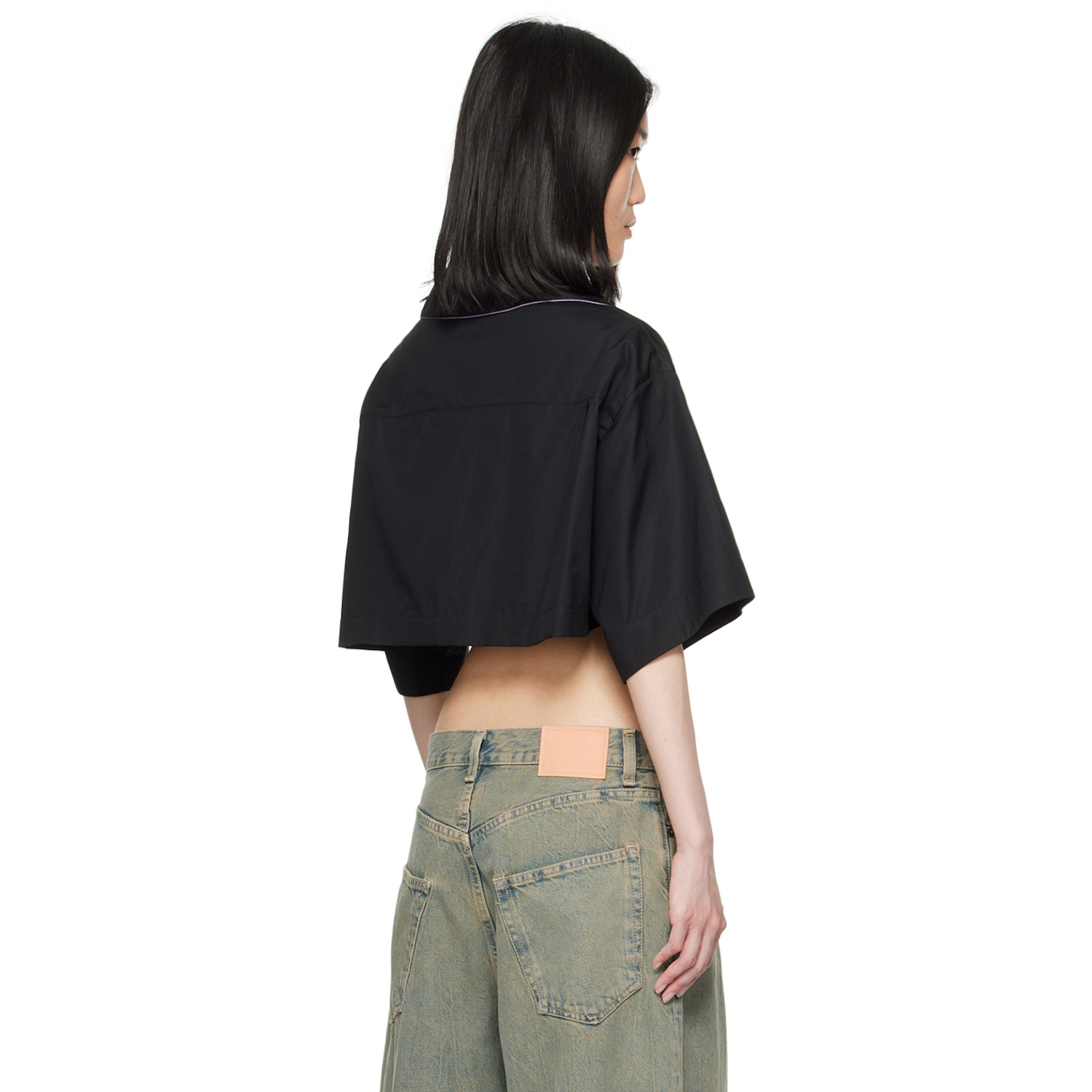  Palm Angels Black Monogrammed Shirt 