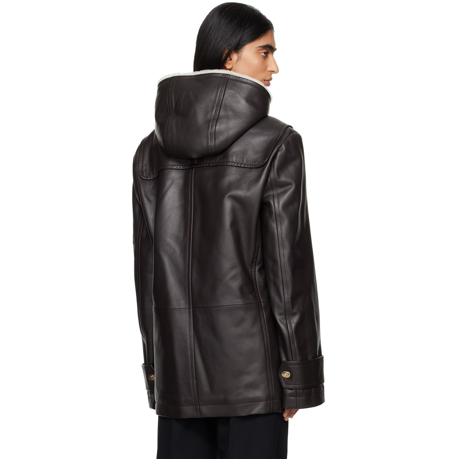  Wales Bonner Brown Thought Leather Jacket 