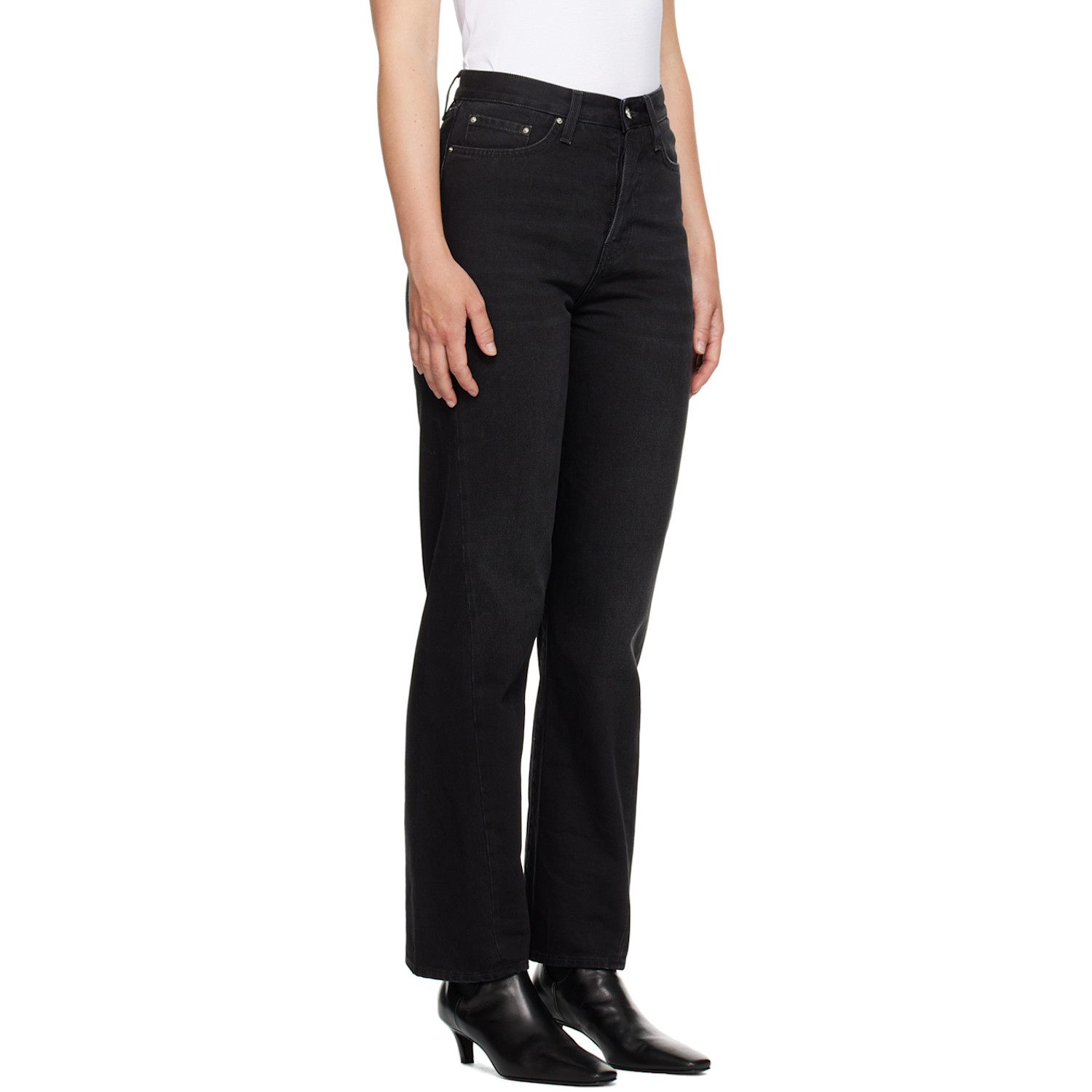  Toteme Black Twisted Seam Jeans 