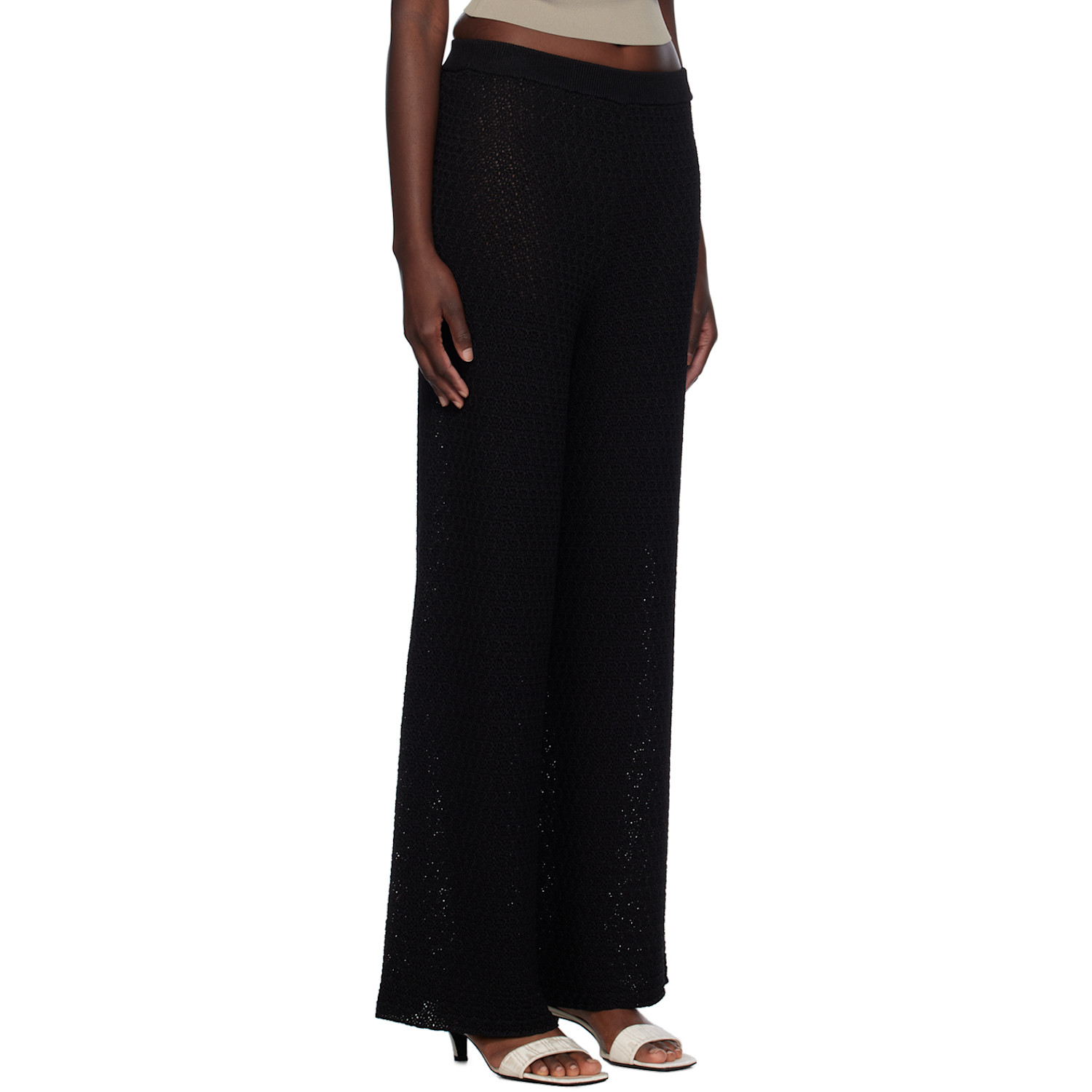 Toteme Black Wide-leg Trousers 