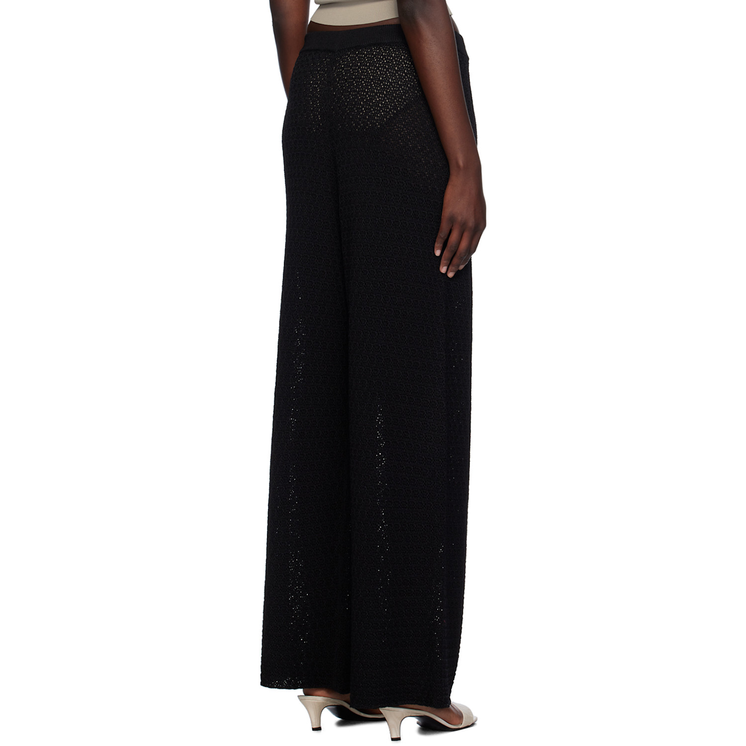  Toteme Black Wide-leg Trousers 