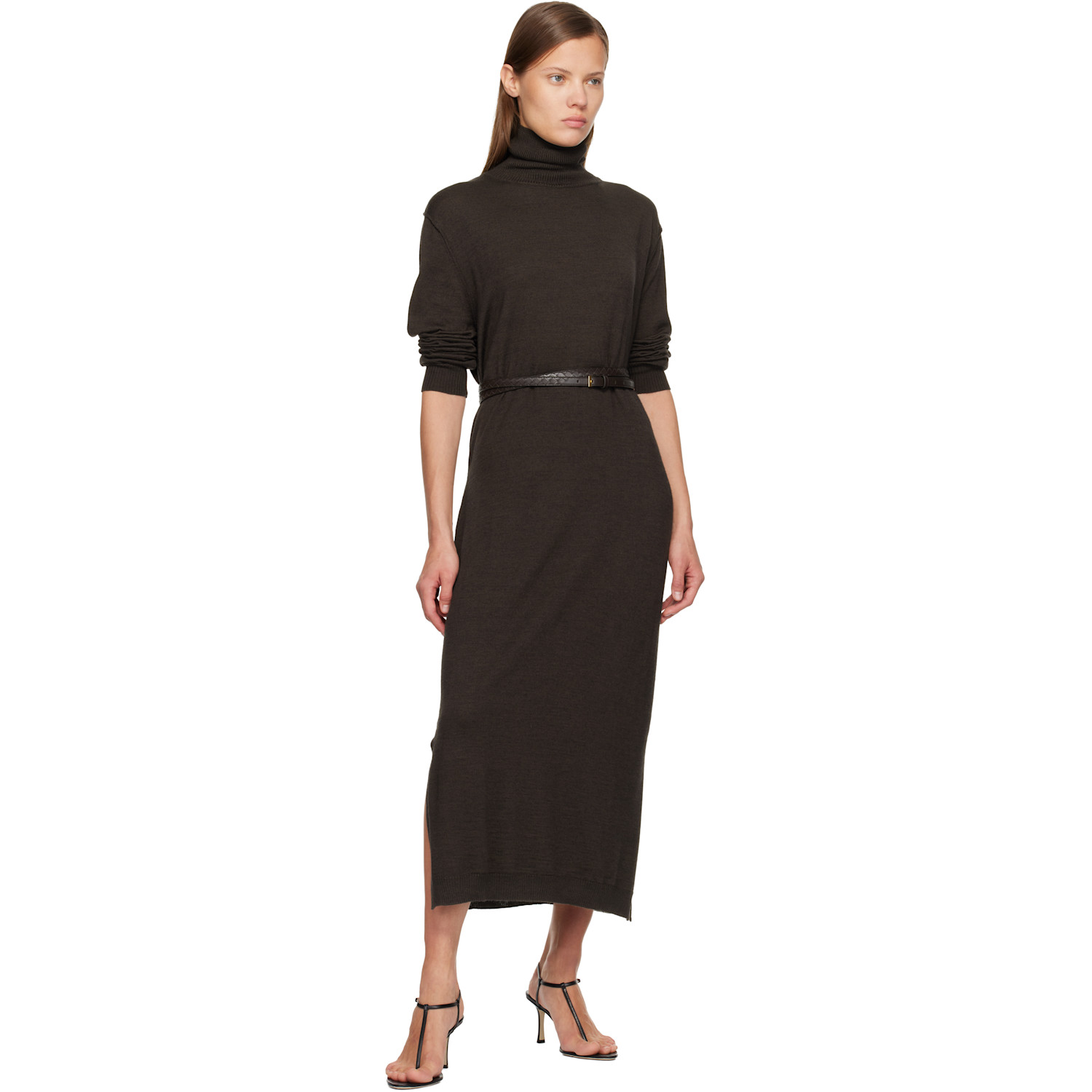  Bottega Veneta Brown Watch Belt 