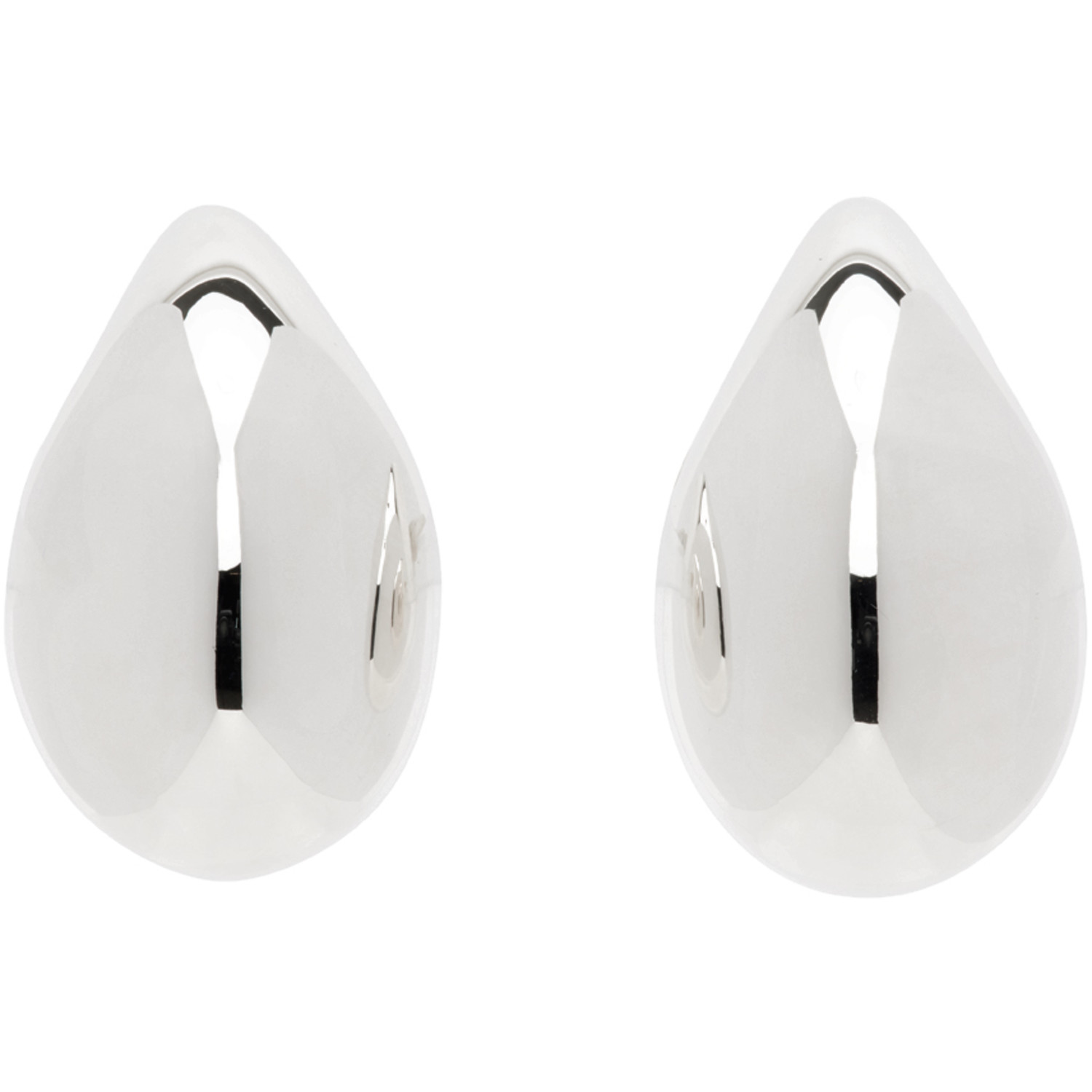 Bottega Veneta Silver Small Drop Earrings