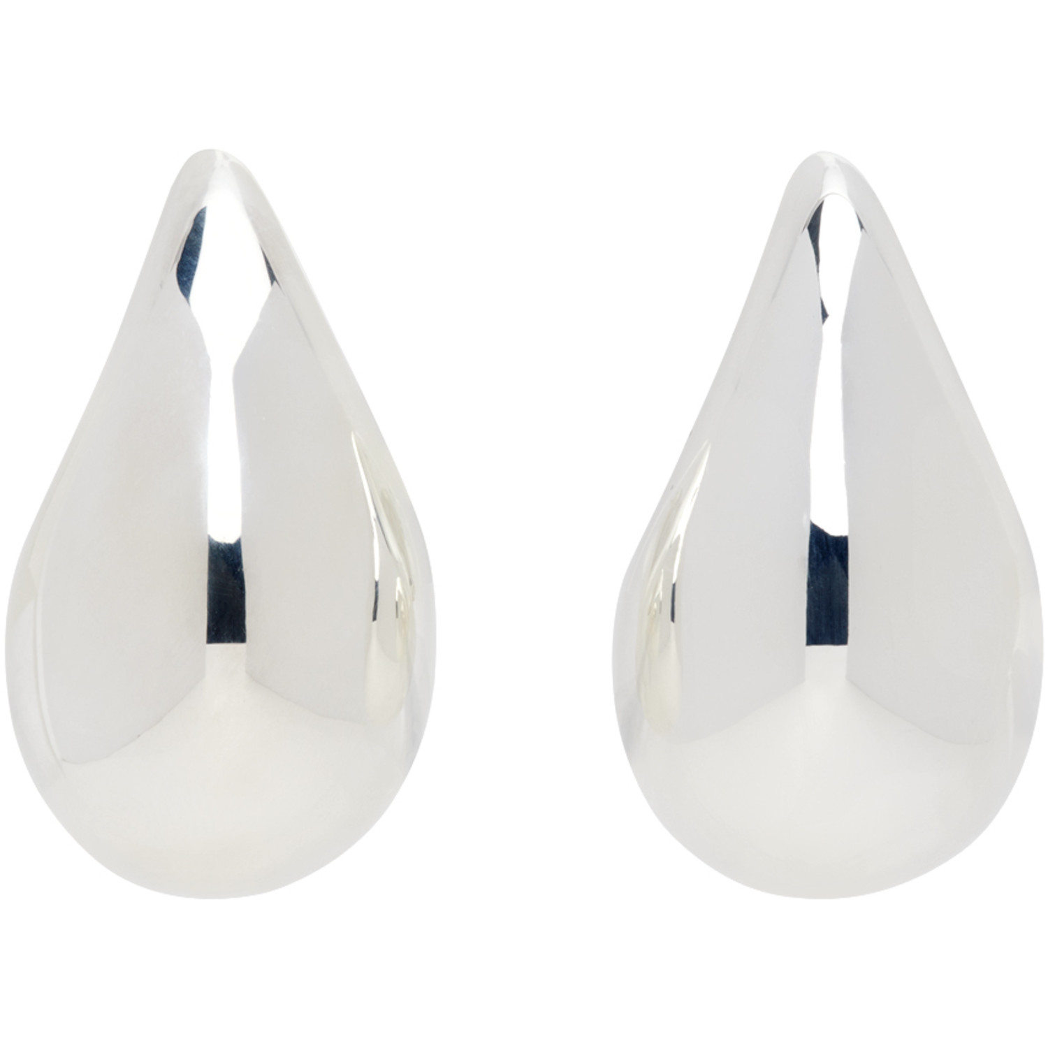 Bottega Veneta Silver Drop Medium Earrings
