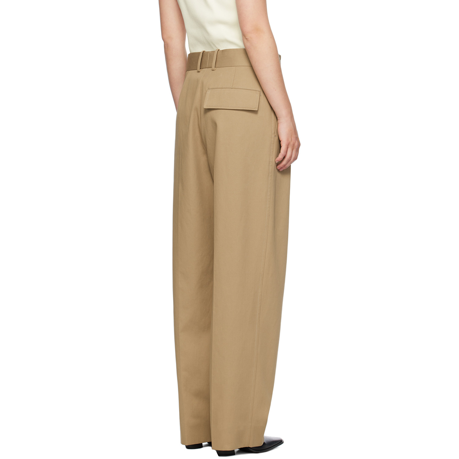  Bottega Veneta Tan Tapered Trousers 