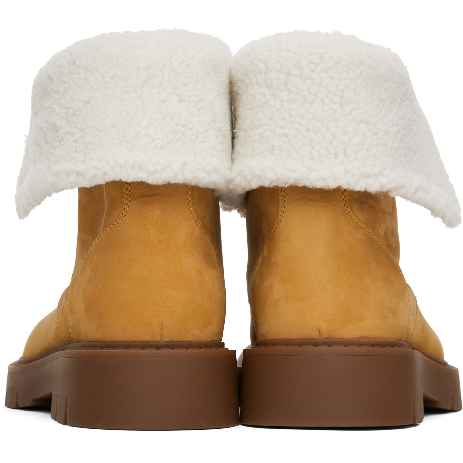  Bottega Veneta Beige Haddock Ankle Boots 