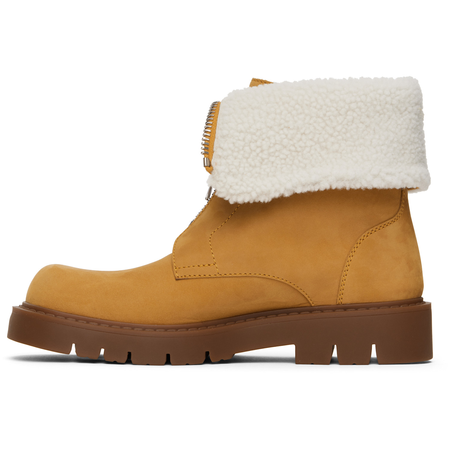  Bottega Veneta Beige Haddock Ankle Boots 