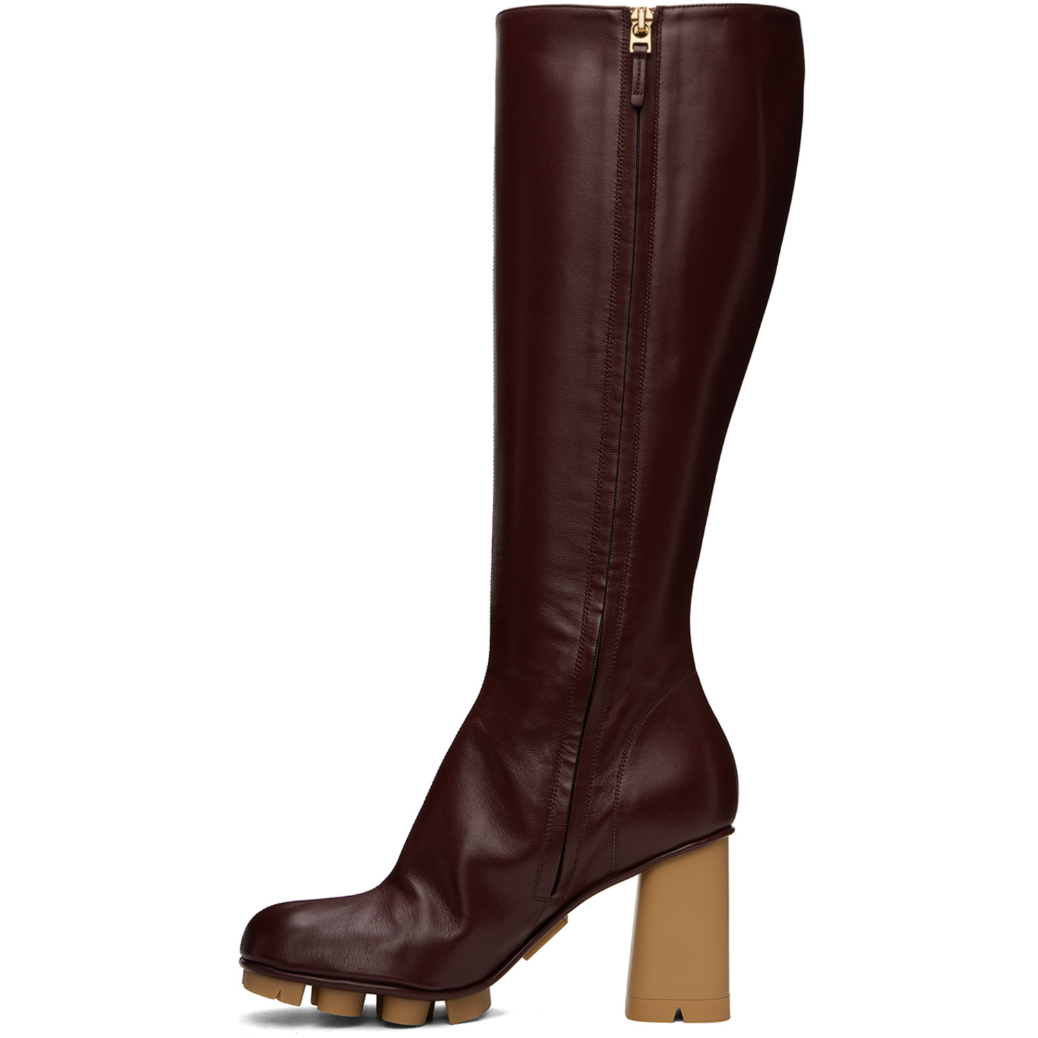  Bottega Veneta Burgundy Shore Boots 