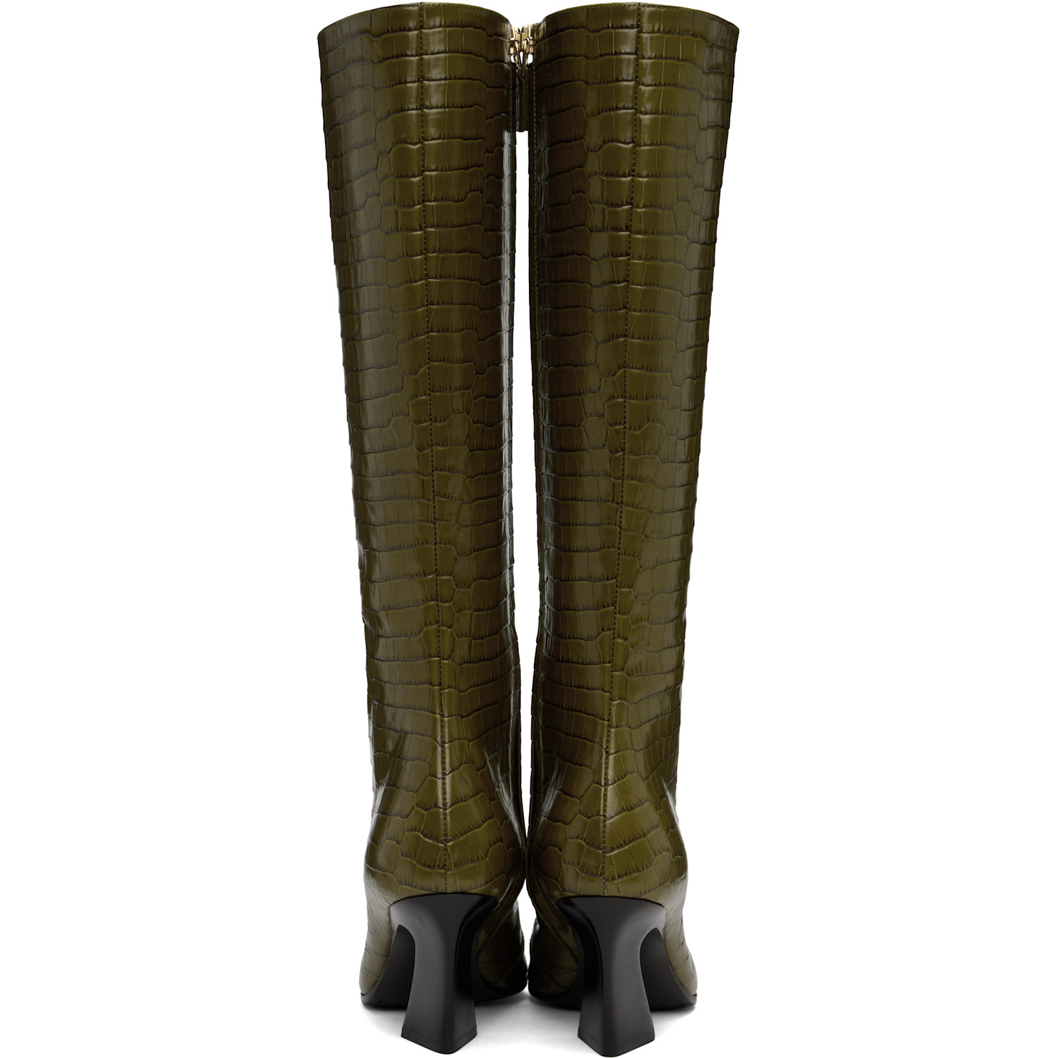  Bottega Veneta Green Lewis Tall Boots 