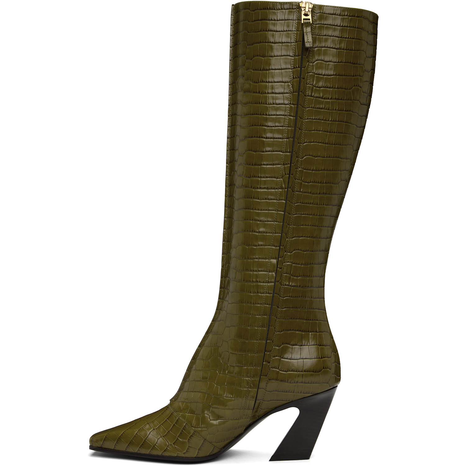  Bottega Veneta Green Lewis Tall Boots 