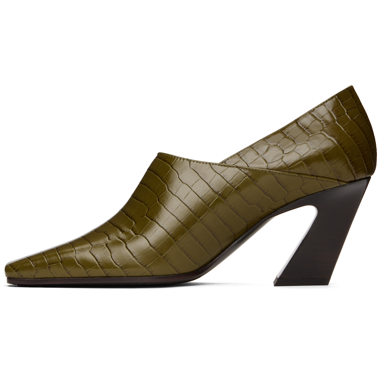  Bottega Veneta Green Lewis Heels 