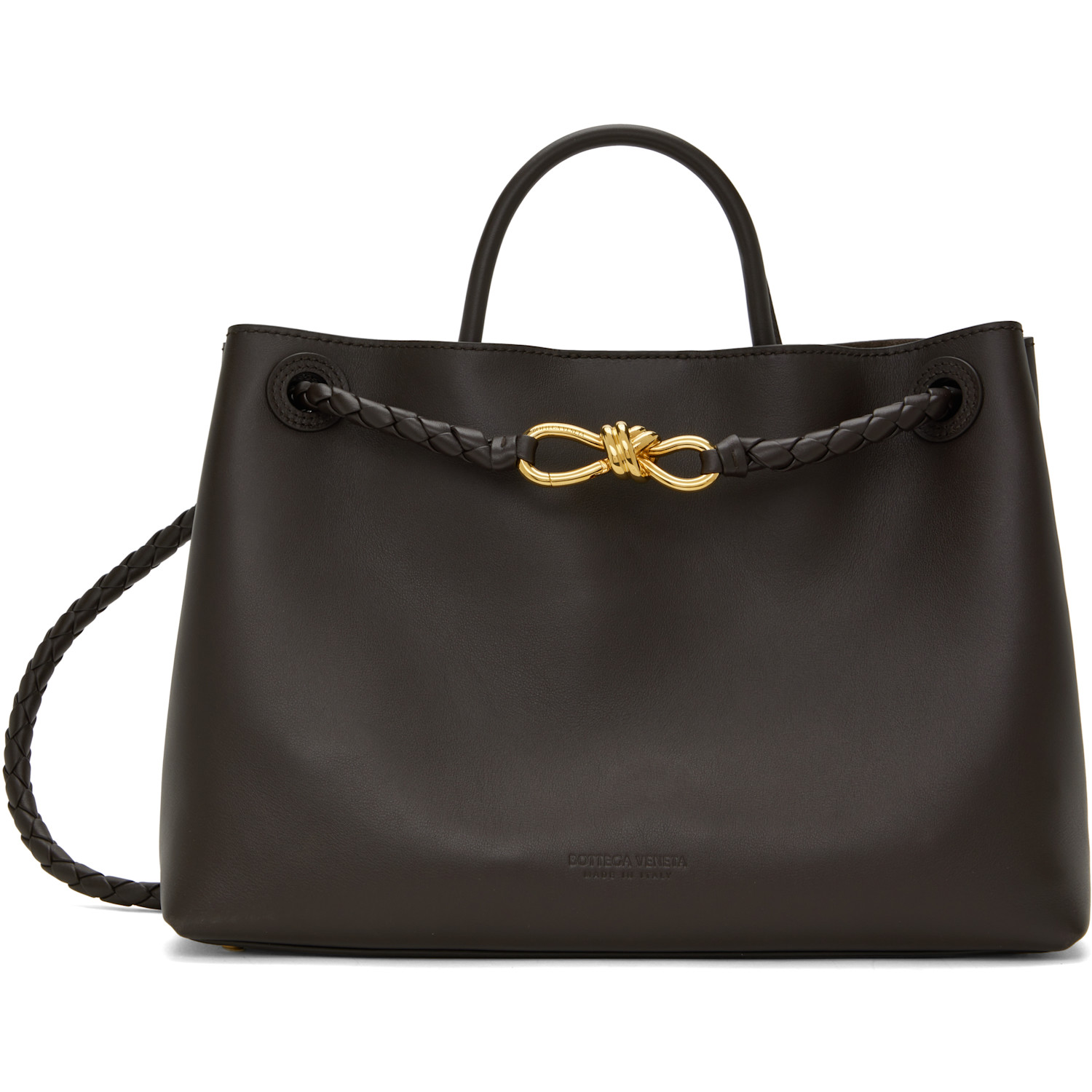 Bottega Veneta Brown Medium Andiamo Bag