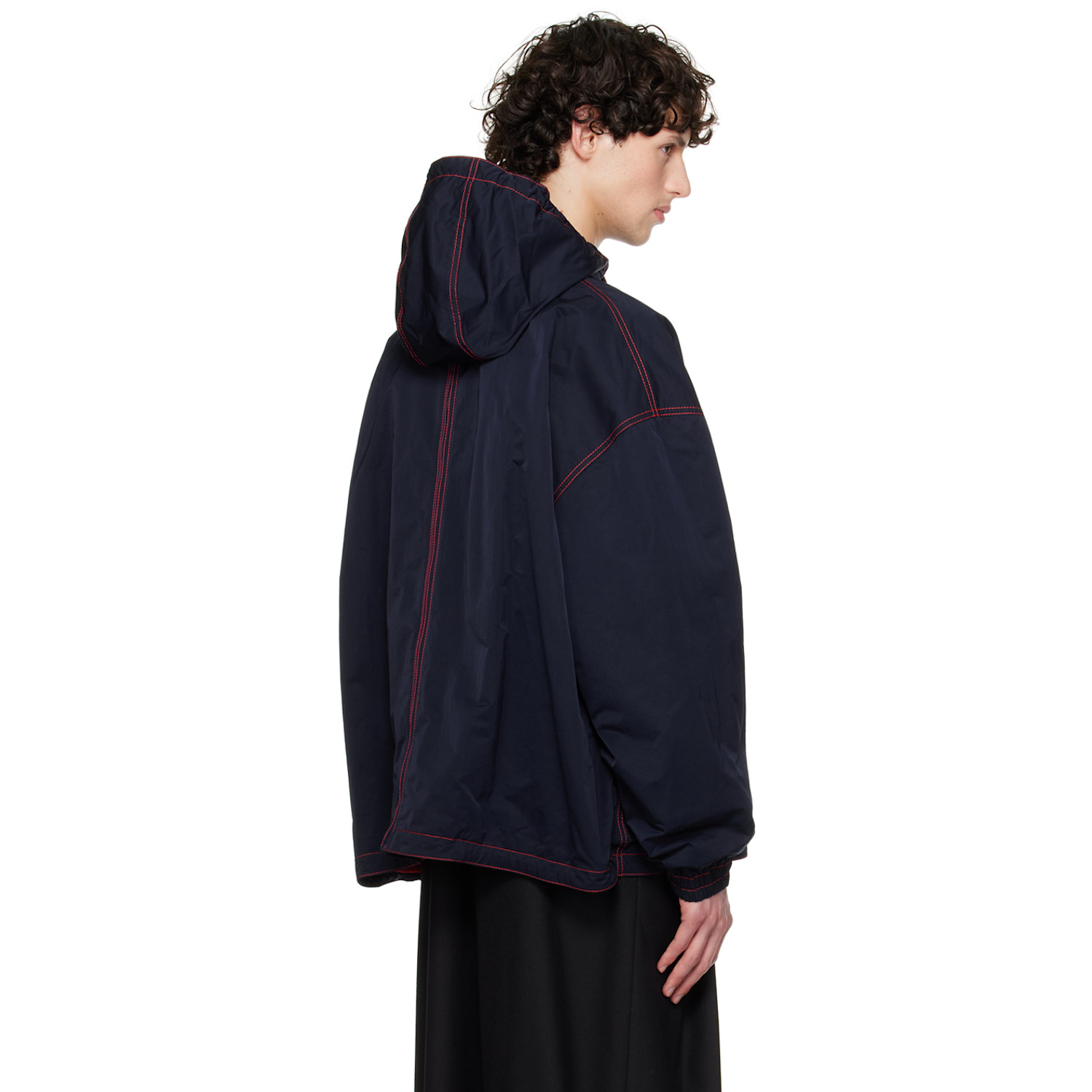  Bottega Veneta Navy Tech Jacket 