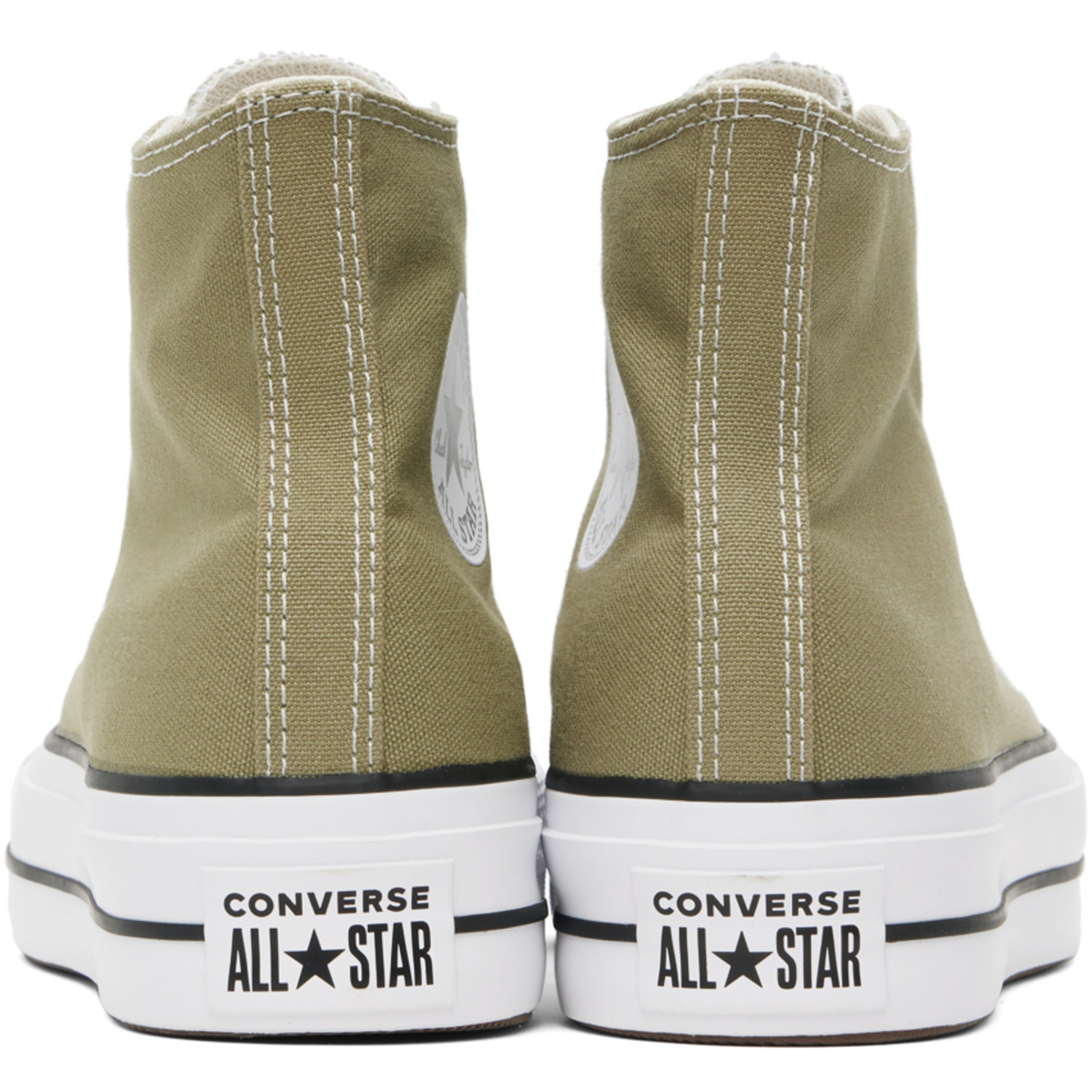  Converse Khaki Chuck Taylor All Star Lift Platform Sneakers 
