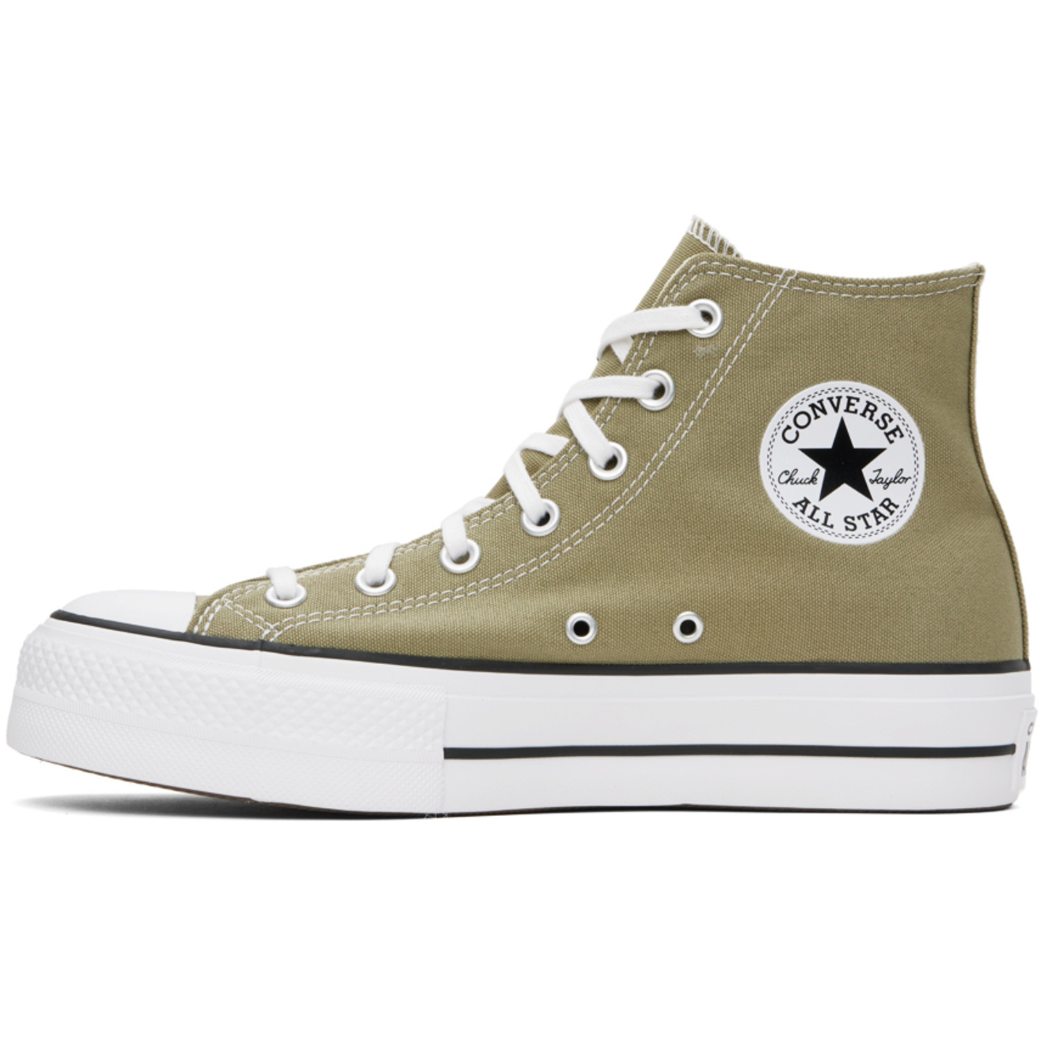  Converse Khaki Chuck Taylor All Star Lift Platform Sneakers 
