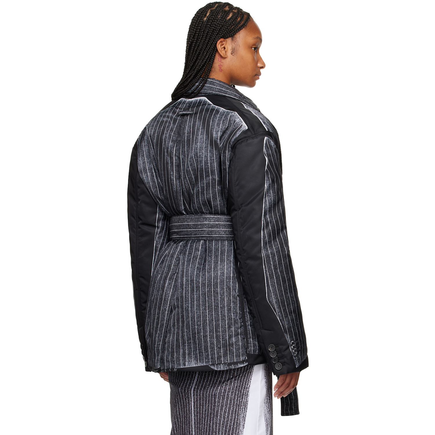  Jean Paul Gaultier Black Insulated Blazer 