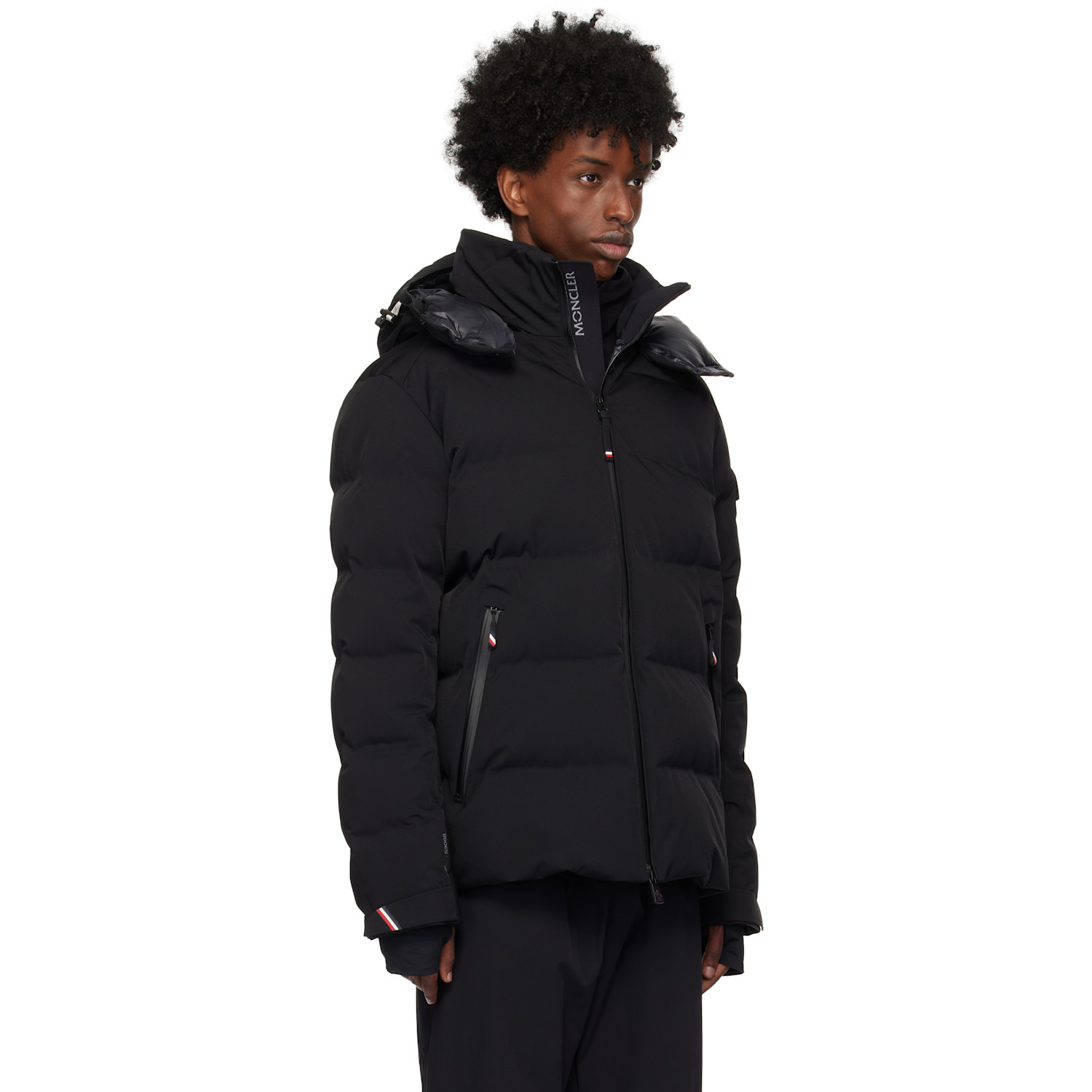  Moncler Grenoble Black Montgetech Short Down Jacket 