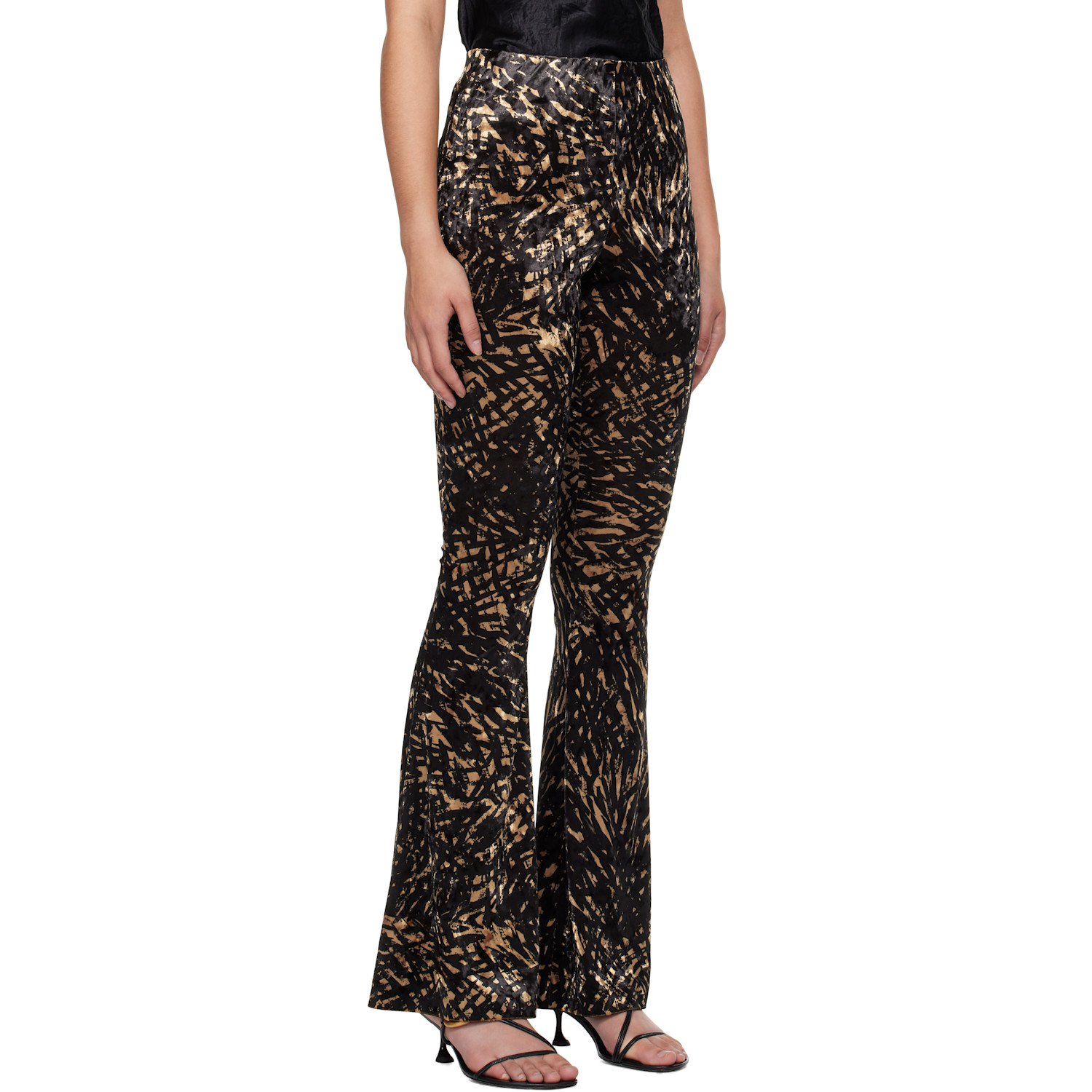  Nanushka Black & Brown Matson Leggings 