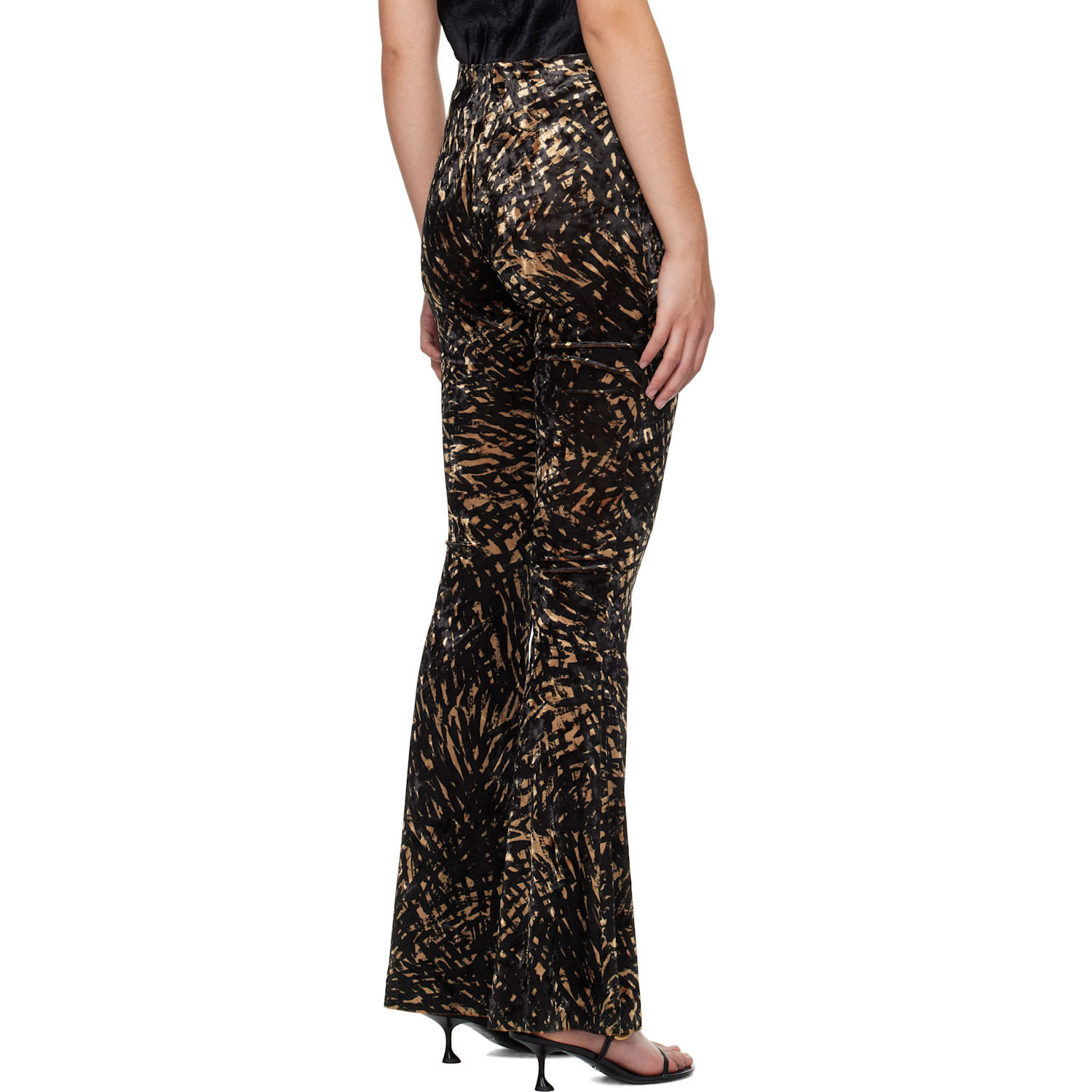  Nanushka Black & Brown Matson Leggings 