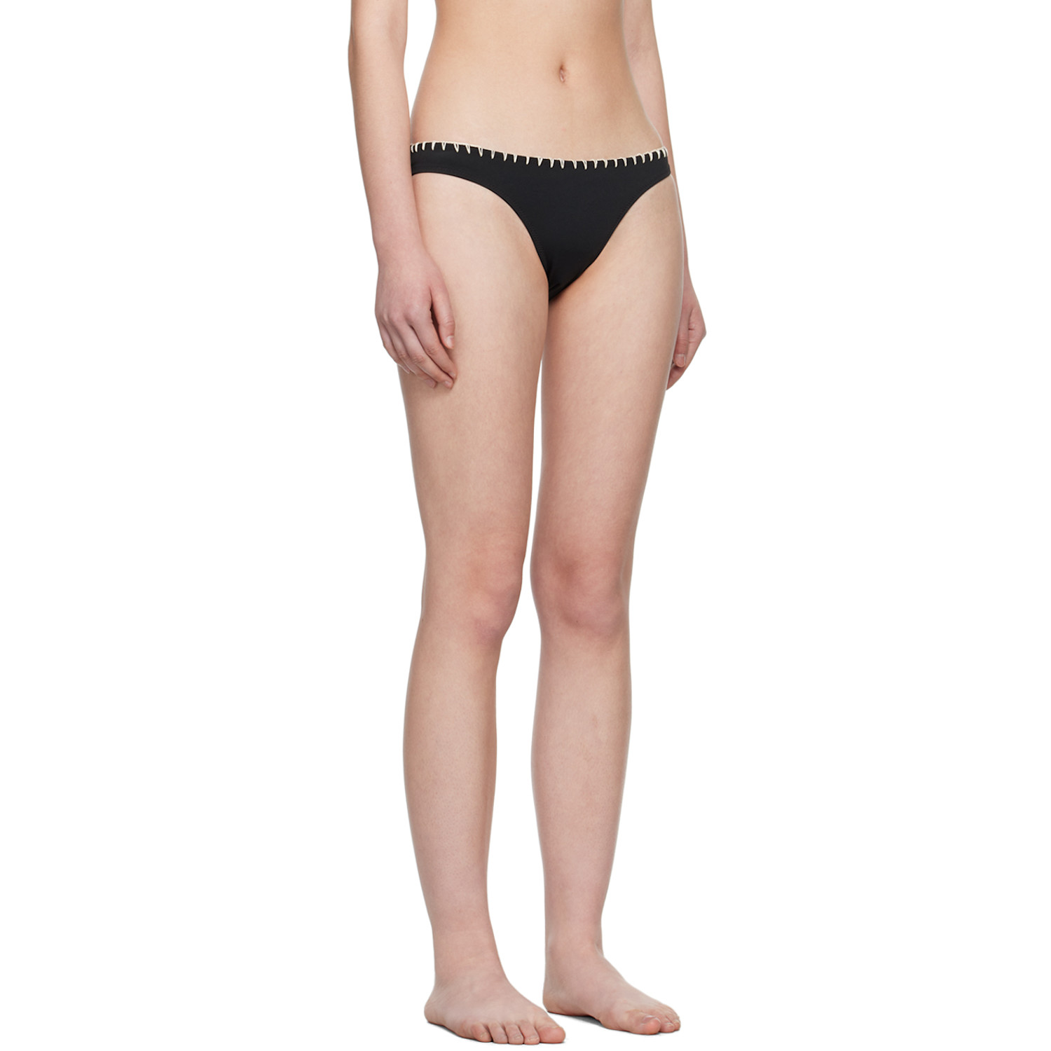  Nanushka Black Merve Bikini Bottom 