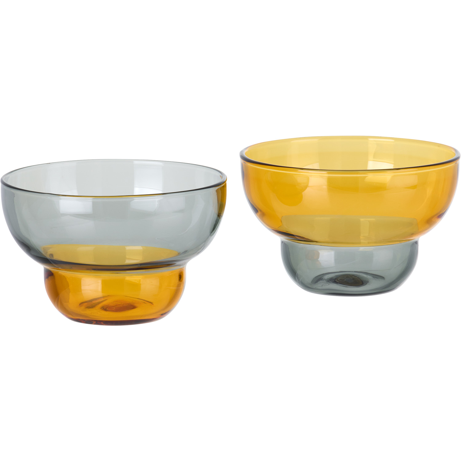  Polspotten Yellow & Gray Mizu Kiri Cup Set 