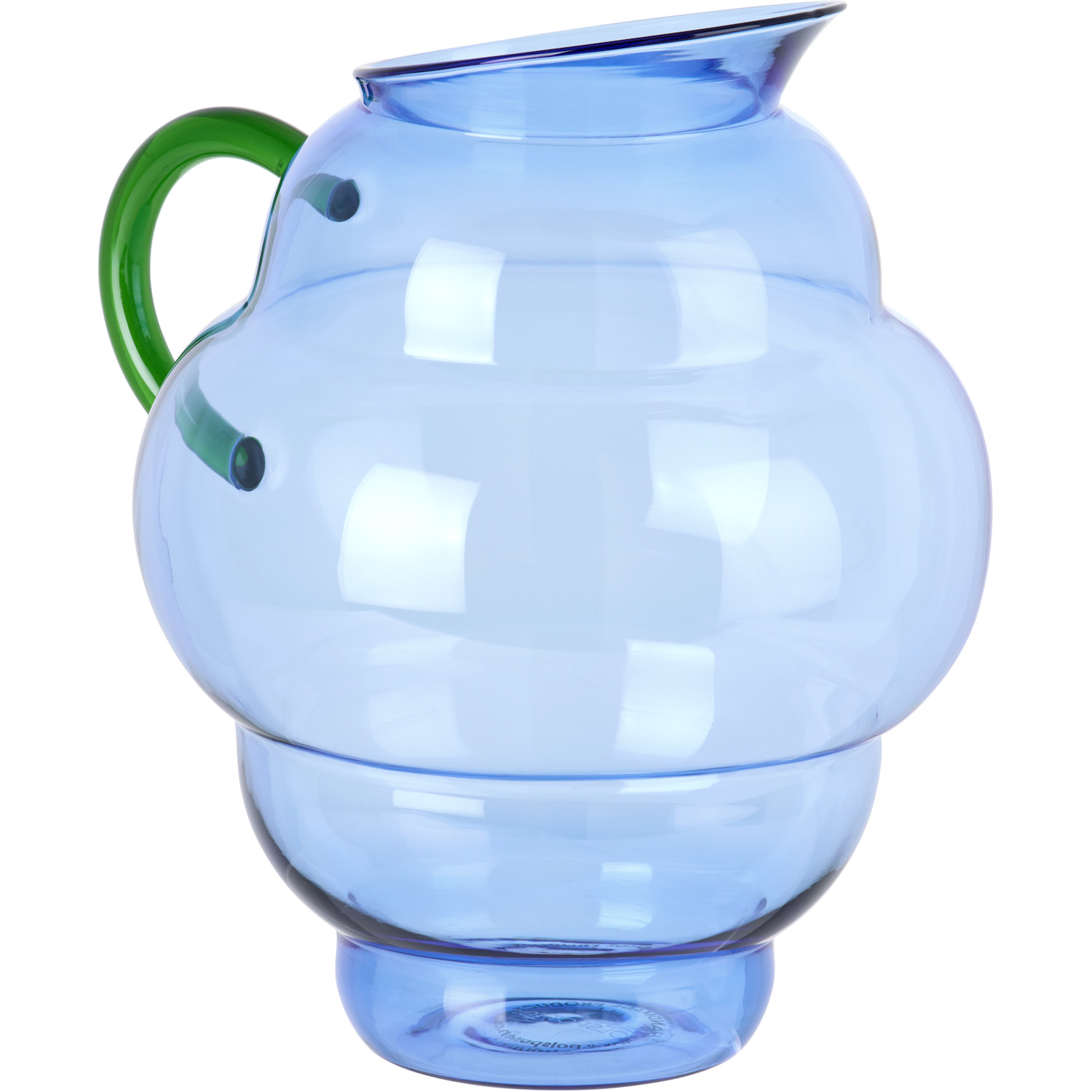  Polspotten Blue & Green Mizu Kiri Pitcher 