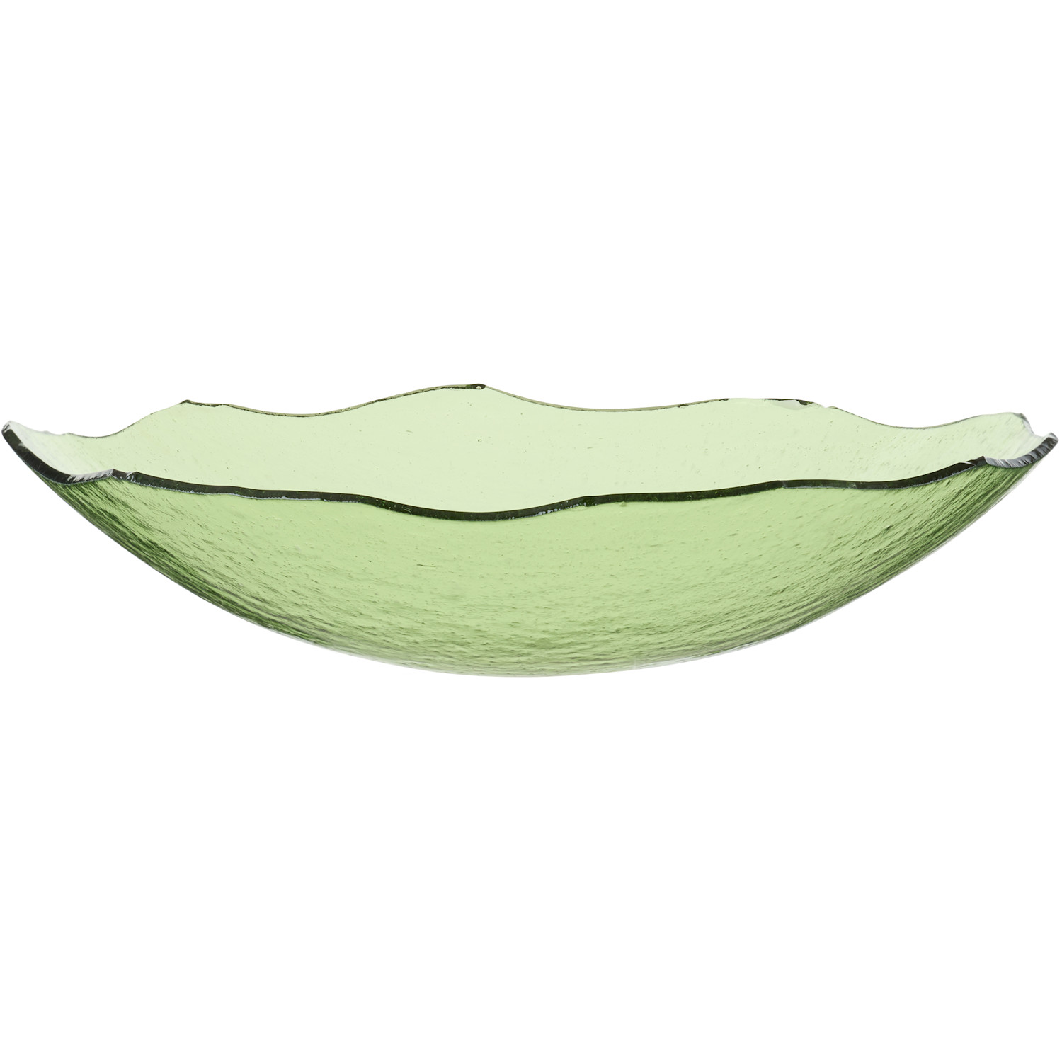  Los Objetos Decorativos Green Irregular Glass Plate 