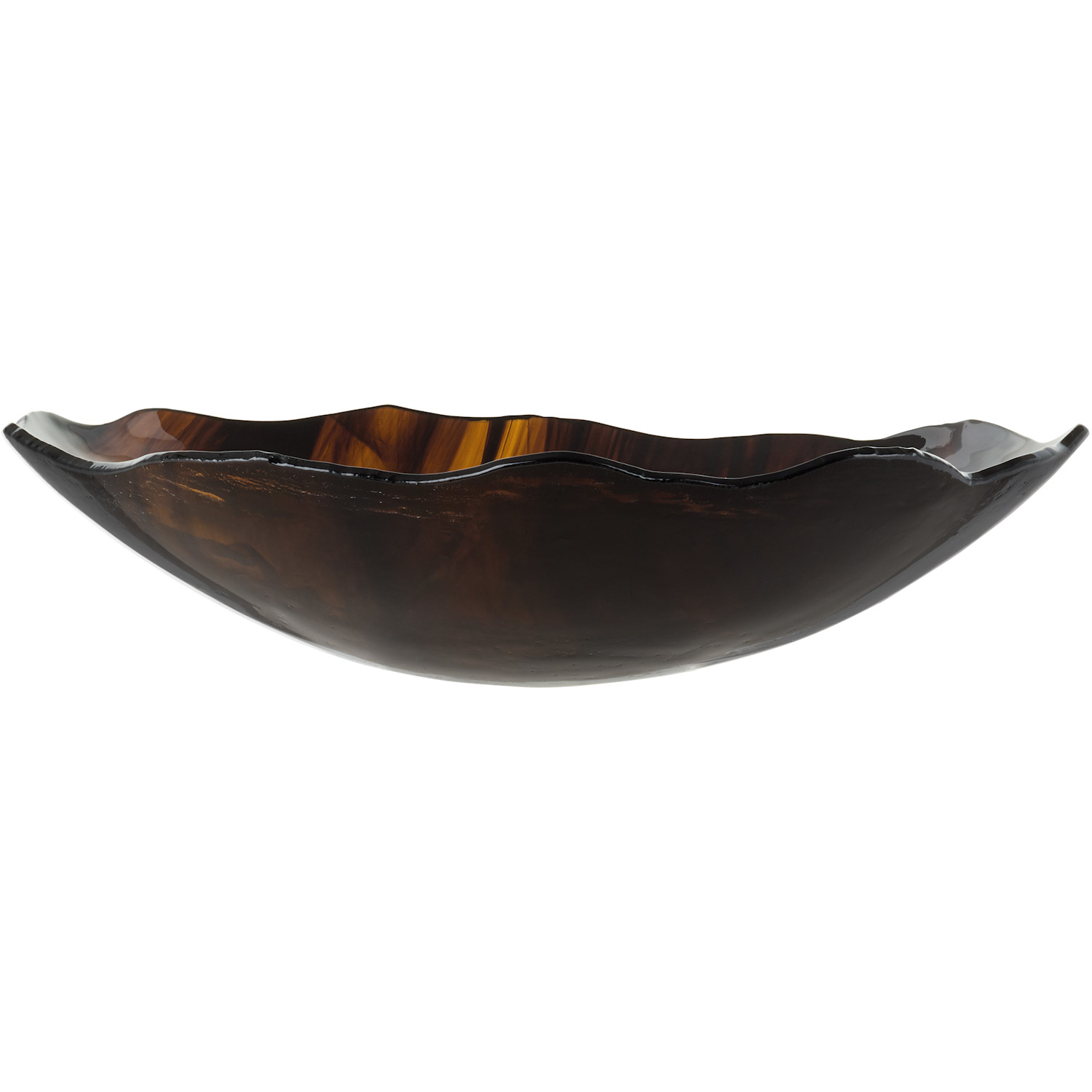  Los Objetos Decorativos Brown Irregular Glass Plate 