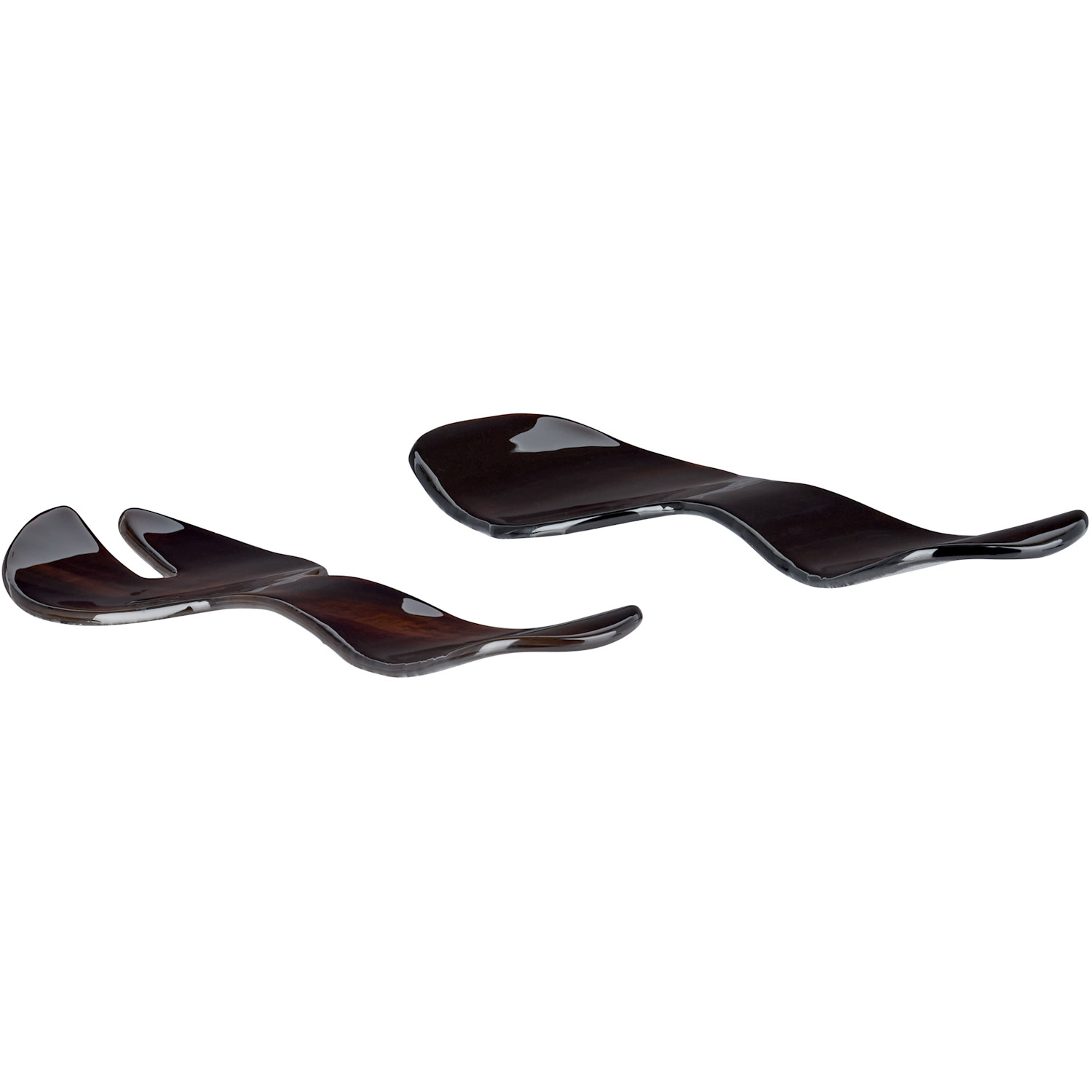  Los Objetos Decorativos Brown Glass Flatware Set 