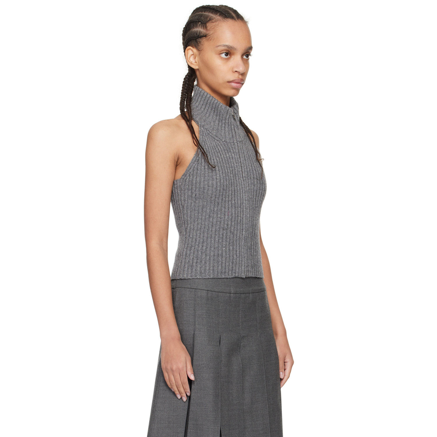  Fax Copy Express Ssense Exclusive Gray Sweater 