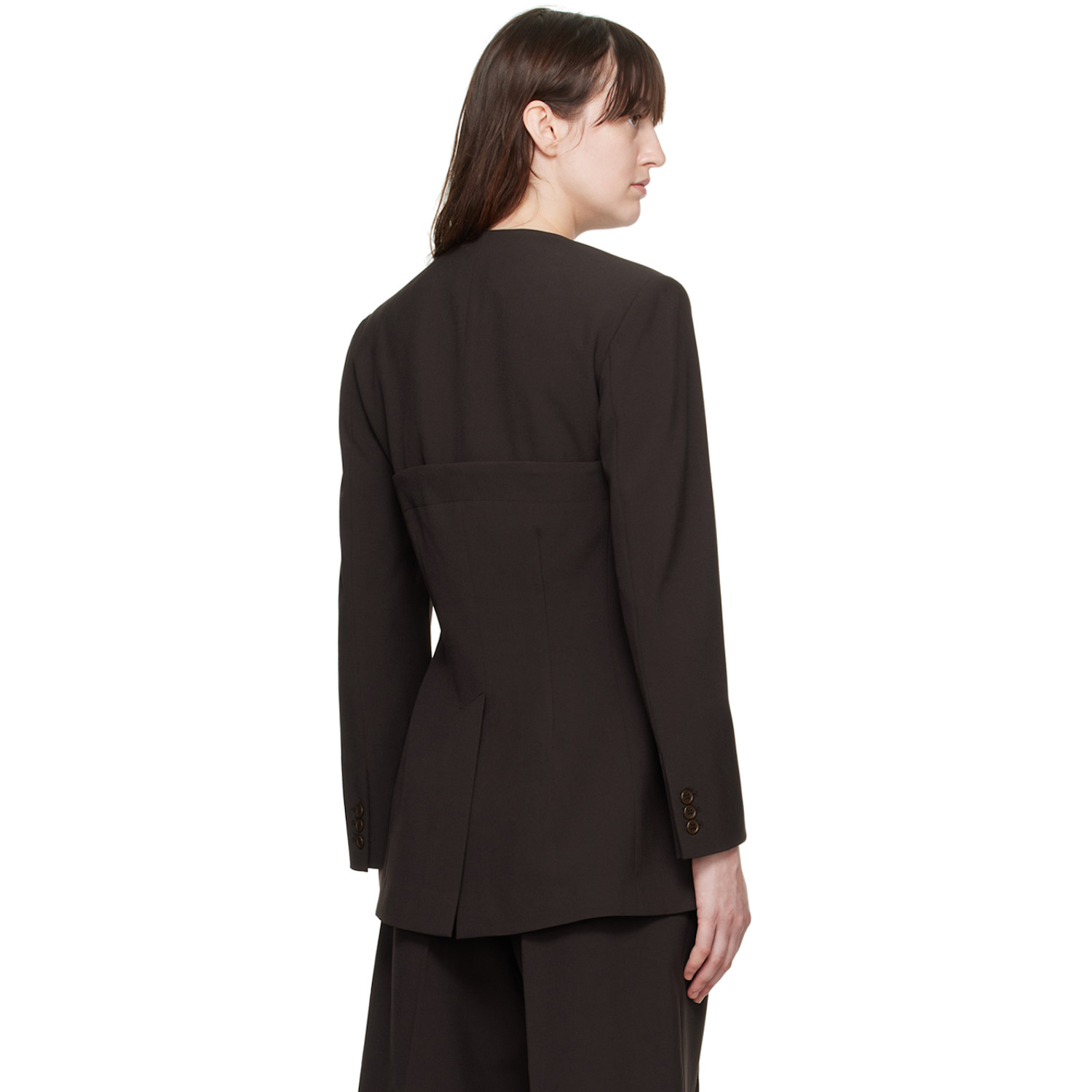  Beaufille Brown Bolero Blazer 