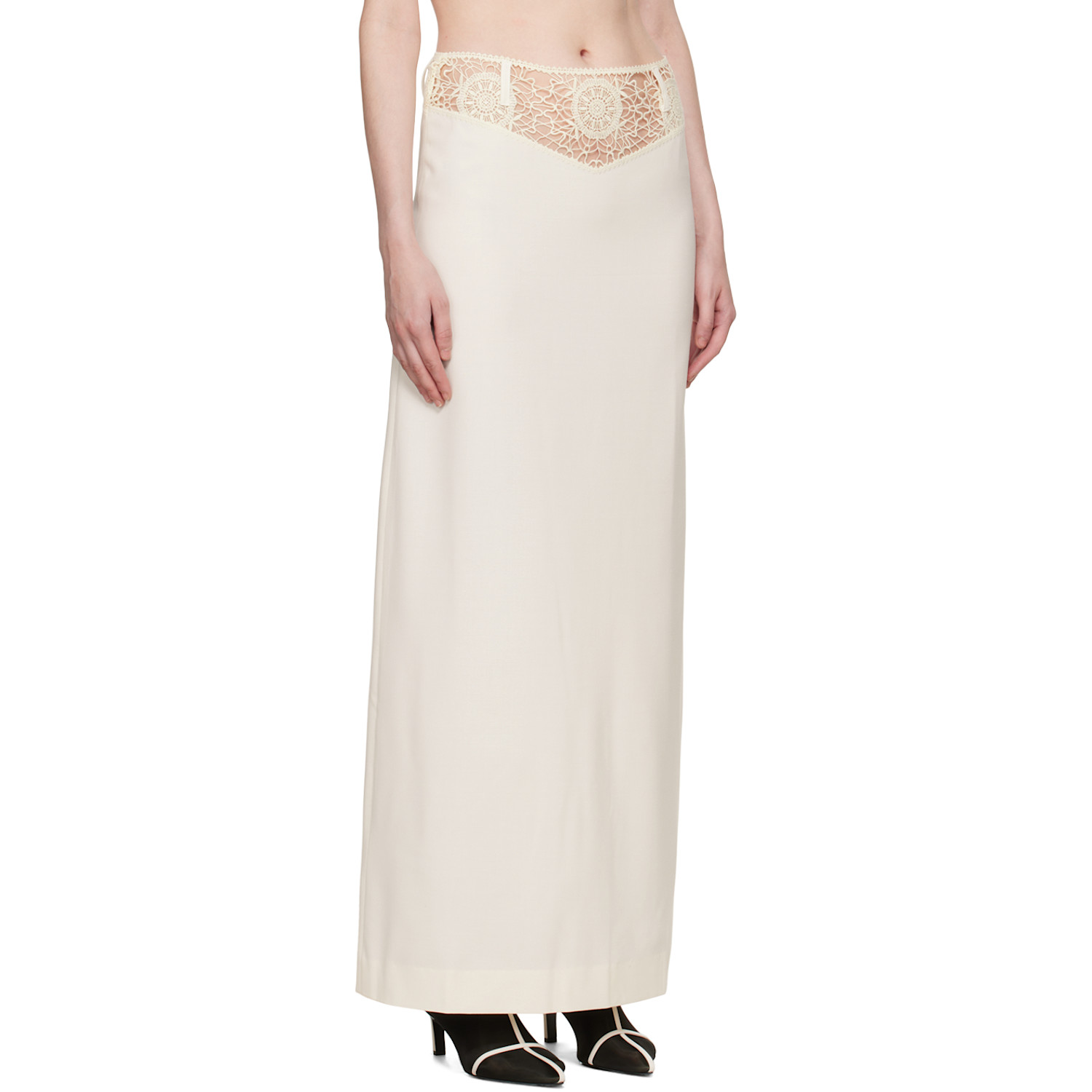 Beaufille Off-white Roma Maxi Skirt 