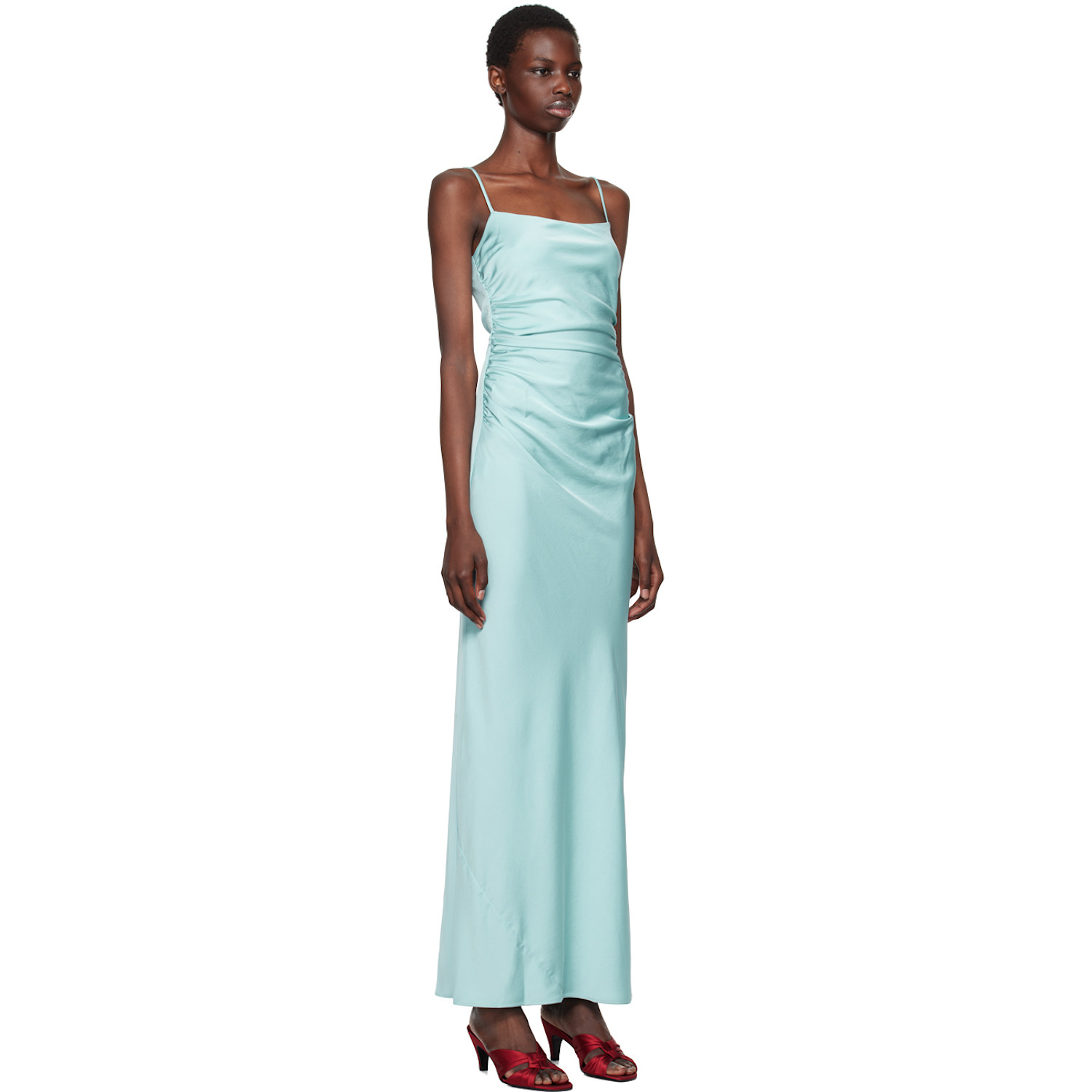  Bec + Bridge Blue Emilia Scoop Neck Maxi Dress 