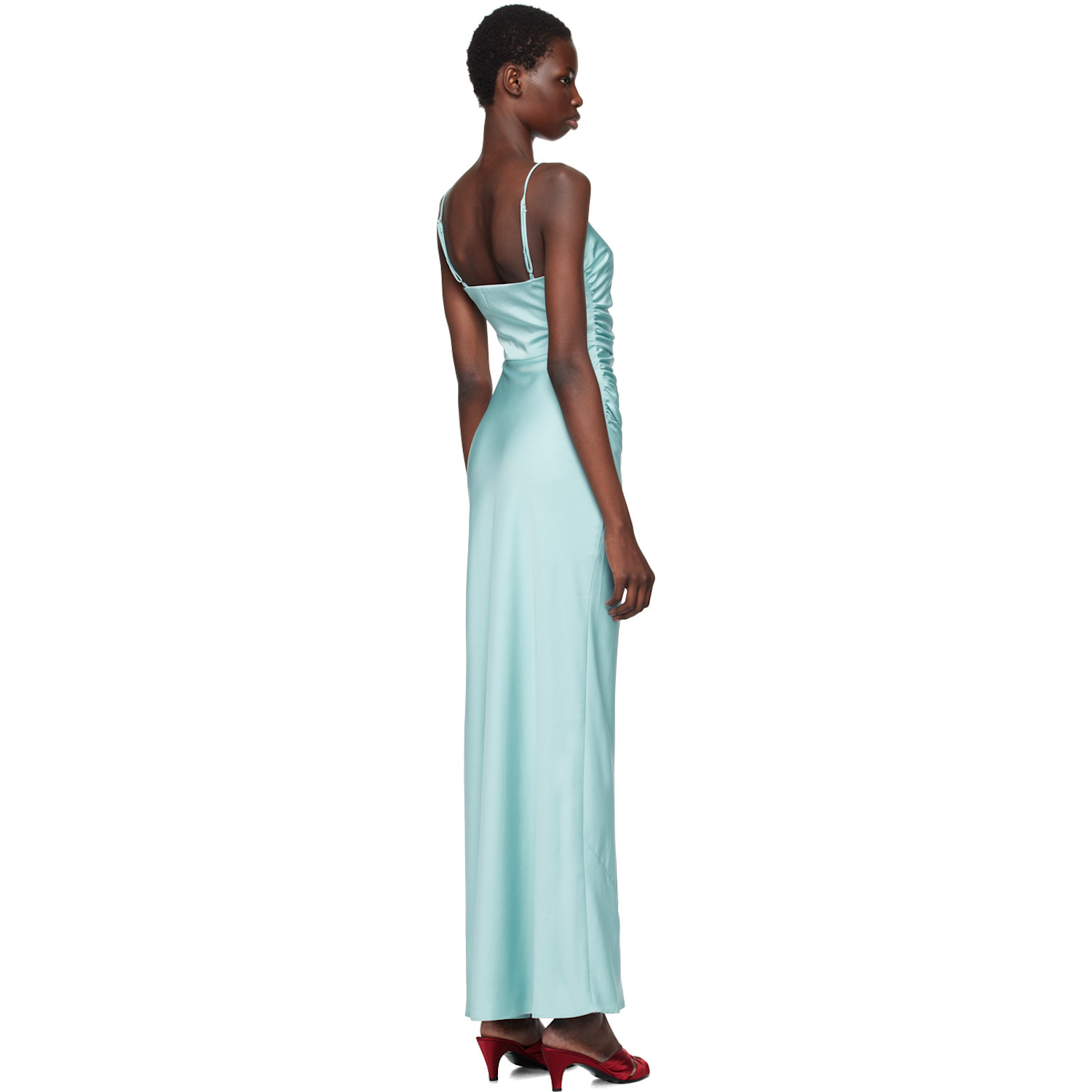  Bec + Bridge Blue Emilia Scoop Neck Maxi Dress 
