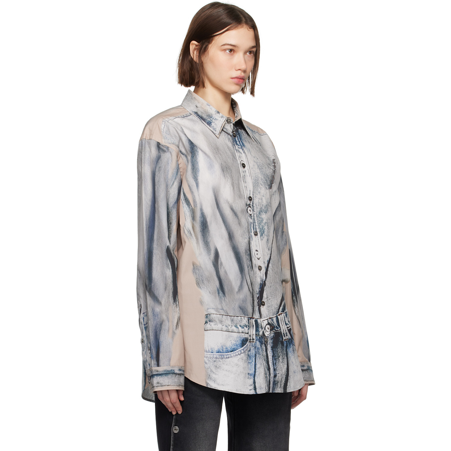  Y/project Beige Trompe L'oeil Shirt 