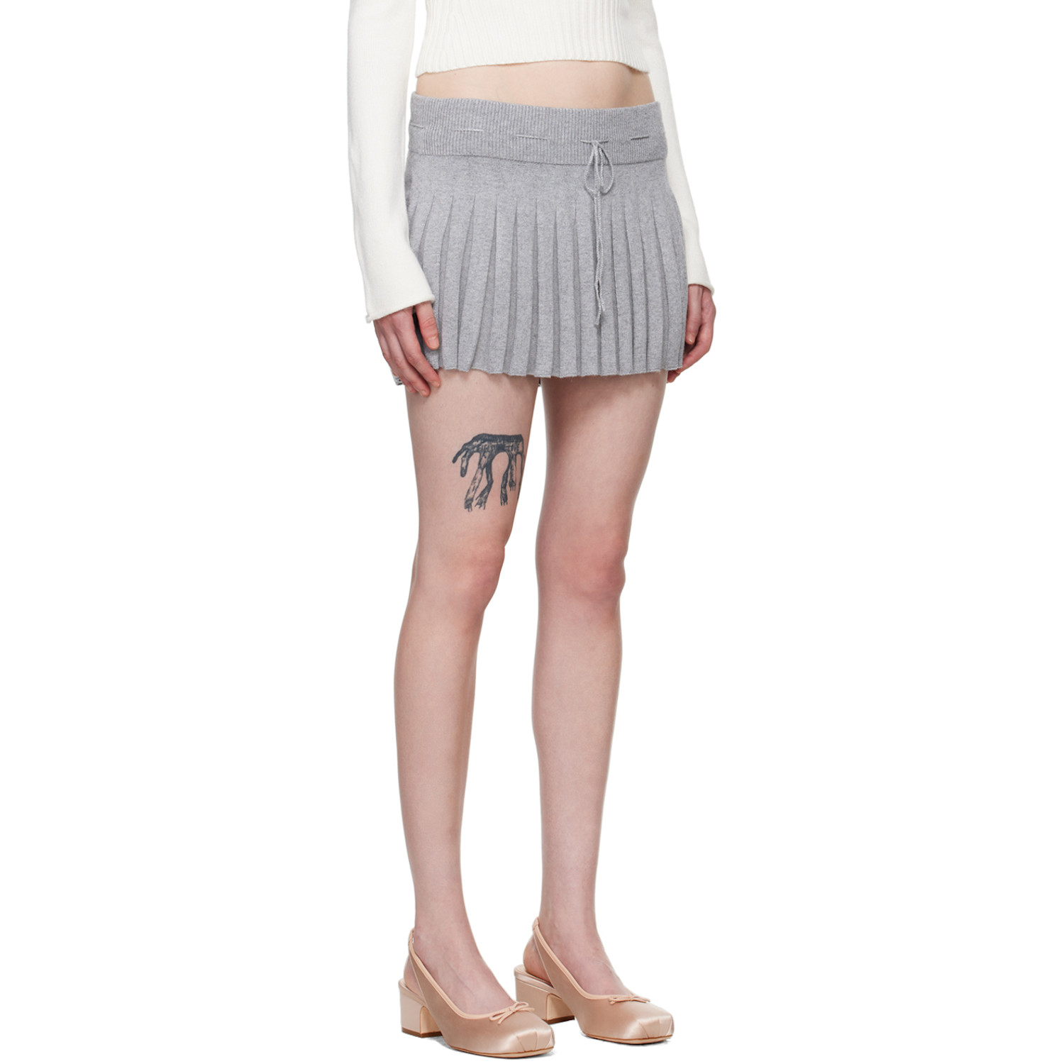  Guizio Gray Cielo Miniskirt 