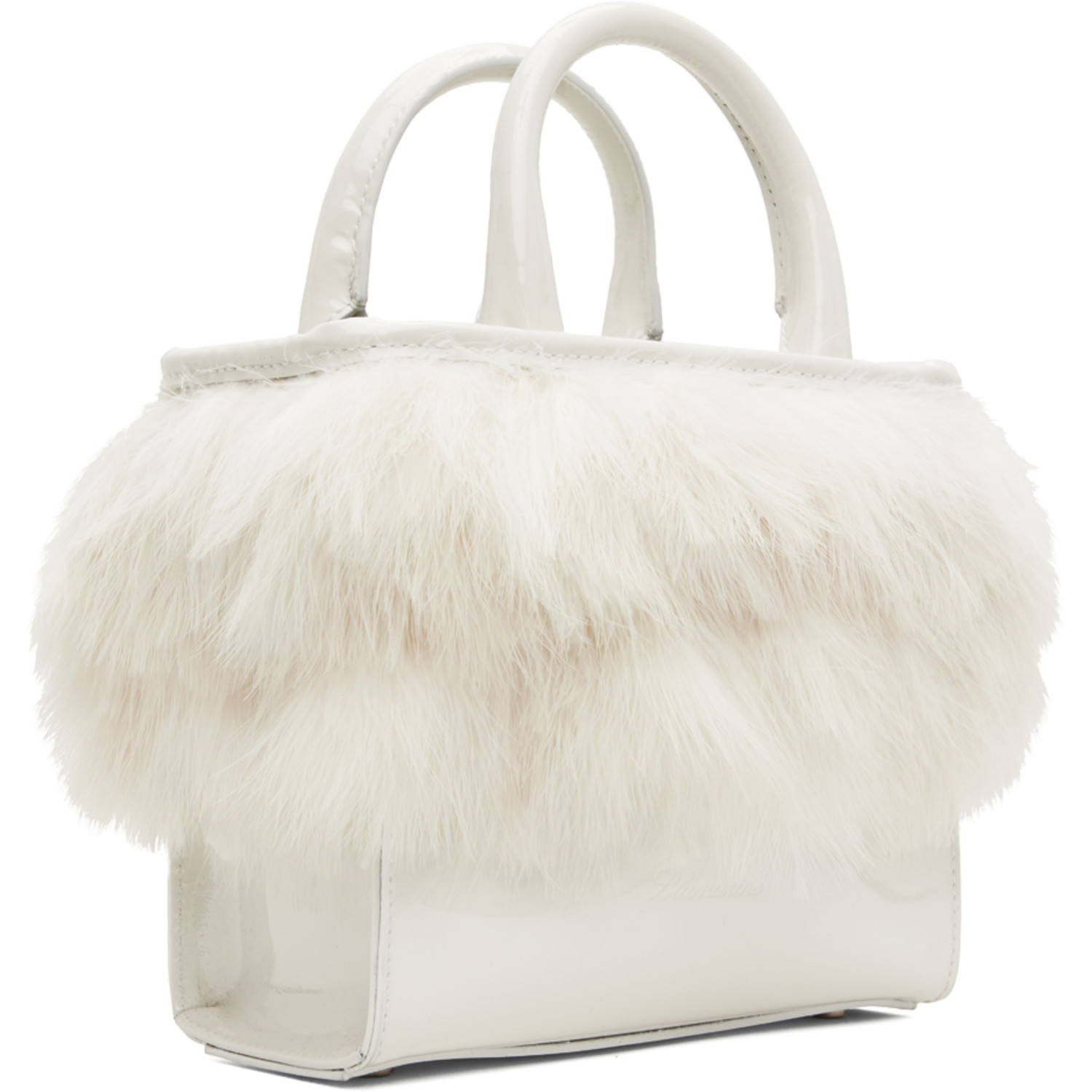  Blumarine White Feather Bag 