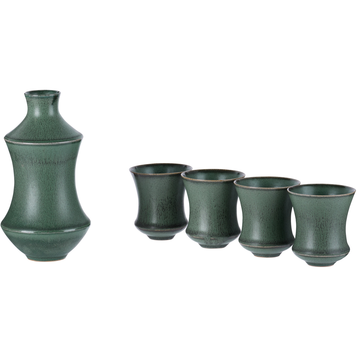  Houseplant Green 'by Seth' Sake Set, 5 Pcs 