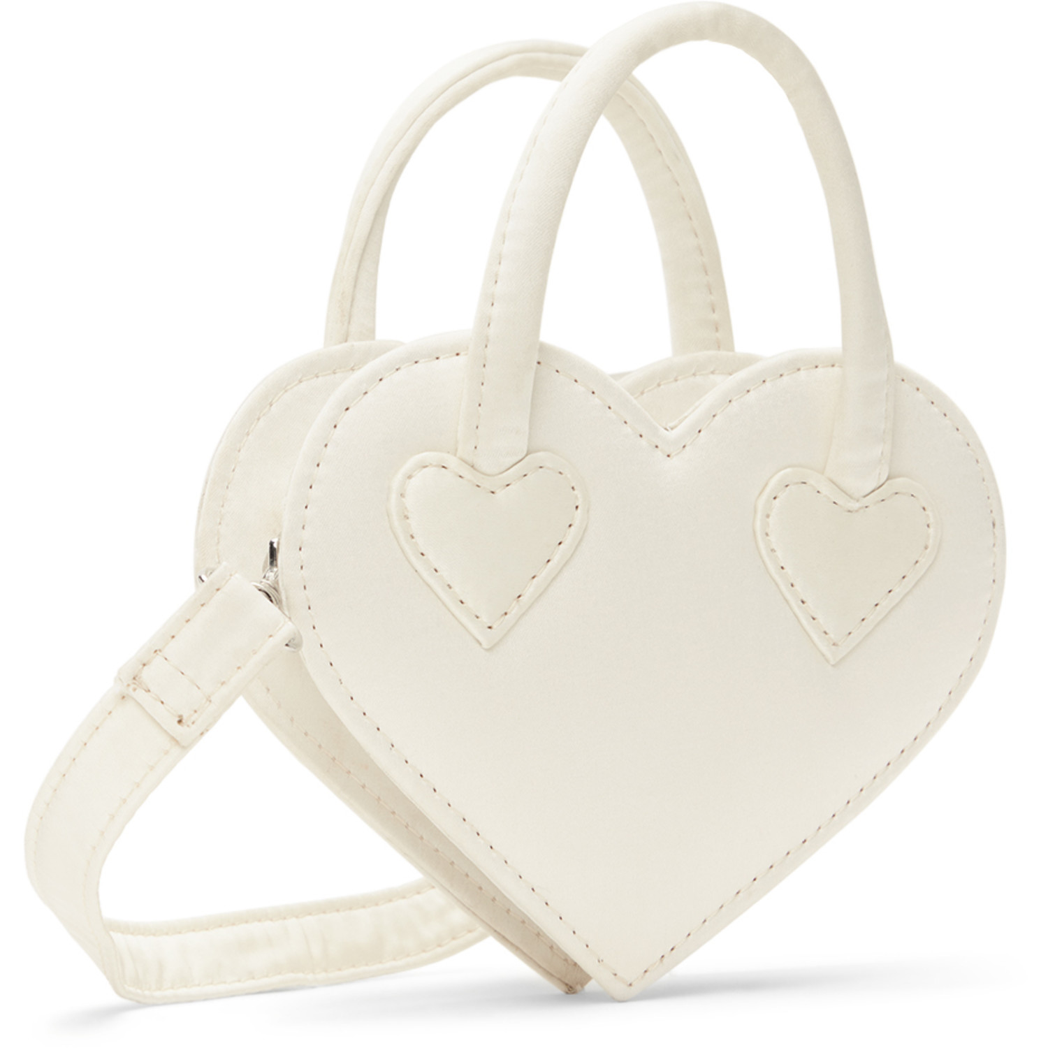  Ashley Williams Ssense Exclusive Kids White Mini Heart Bag 