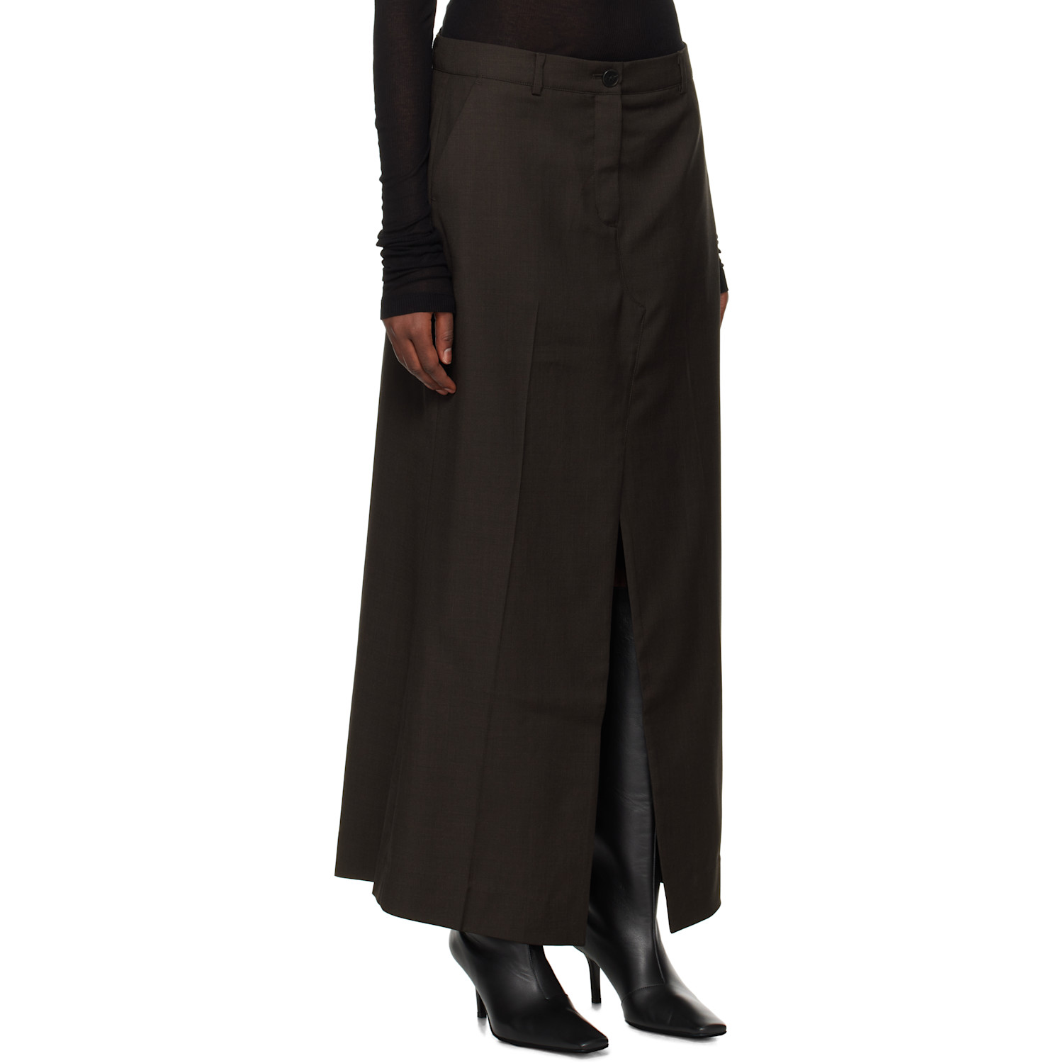  Holzweiler Brown Kiko Maxi Skirt 