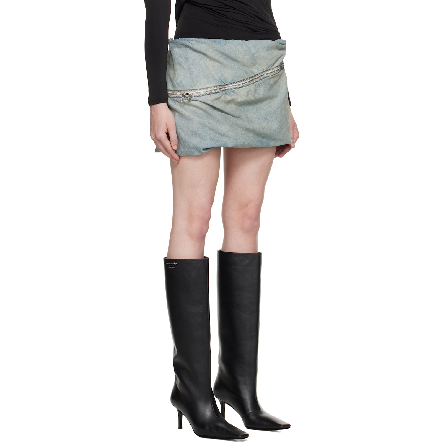  Diesel Blue De-clot-s1 Denim Miniskirt 