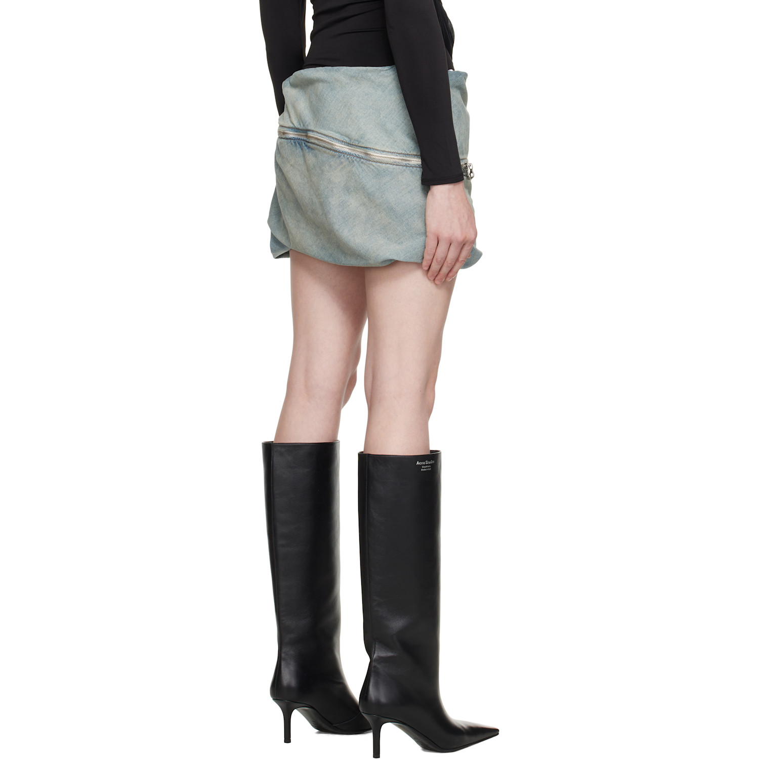  Diesel Blue De-clot-s1 Denim Miniskirt 