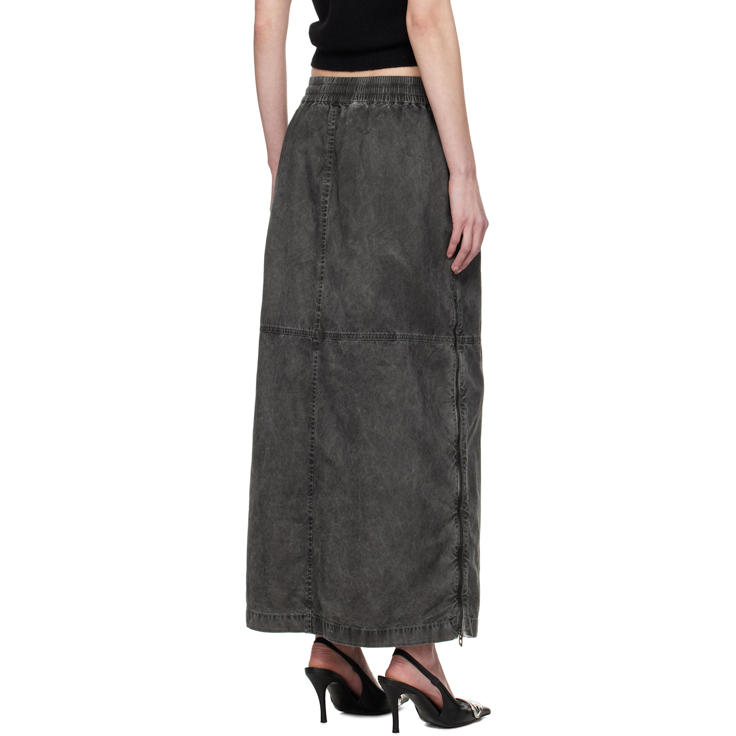  Diesel Gray O-hazel-q2 Denim Maxi Skirt 